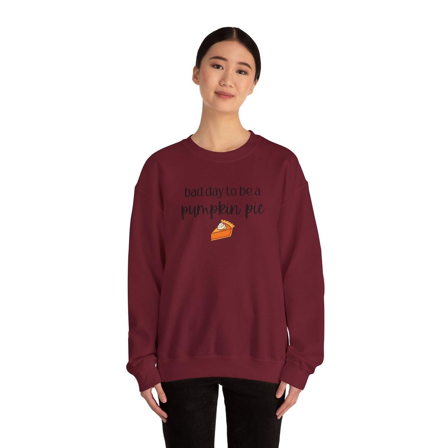 Bad Day to be a Pumpkin Pie Unisex Heavy Blend™ Crewneck Sweatshirt