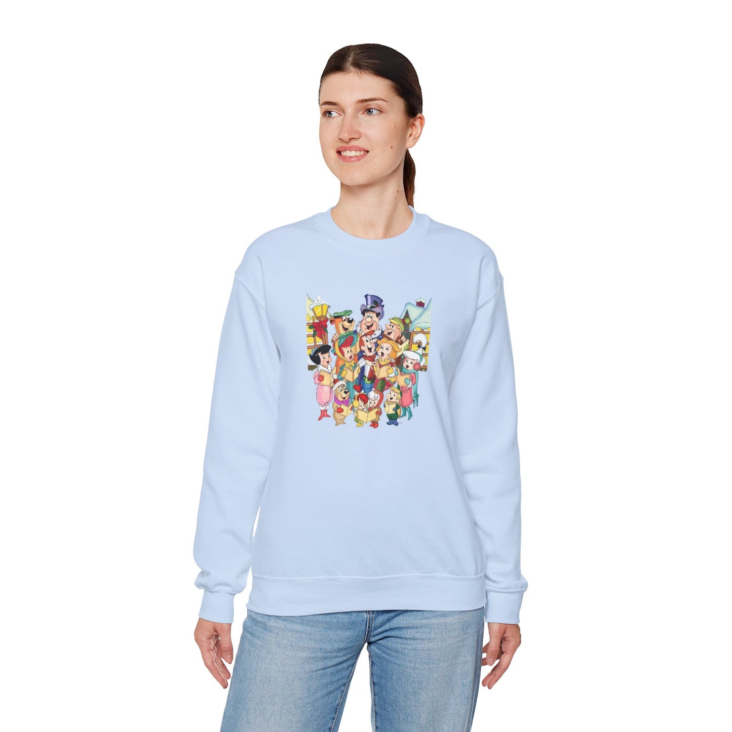 Vintage Cartoon Christmas Unisex Heavy Blend™ Crewneck Sweatshirt