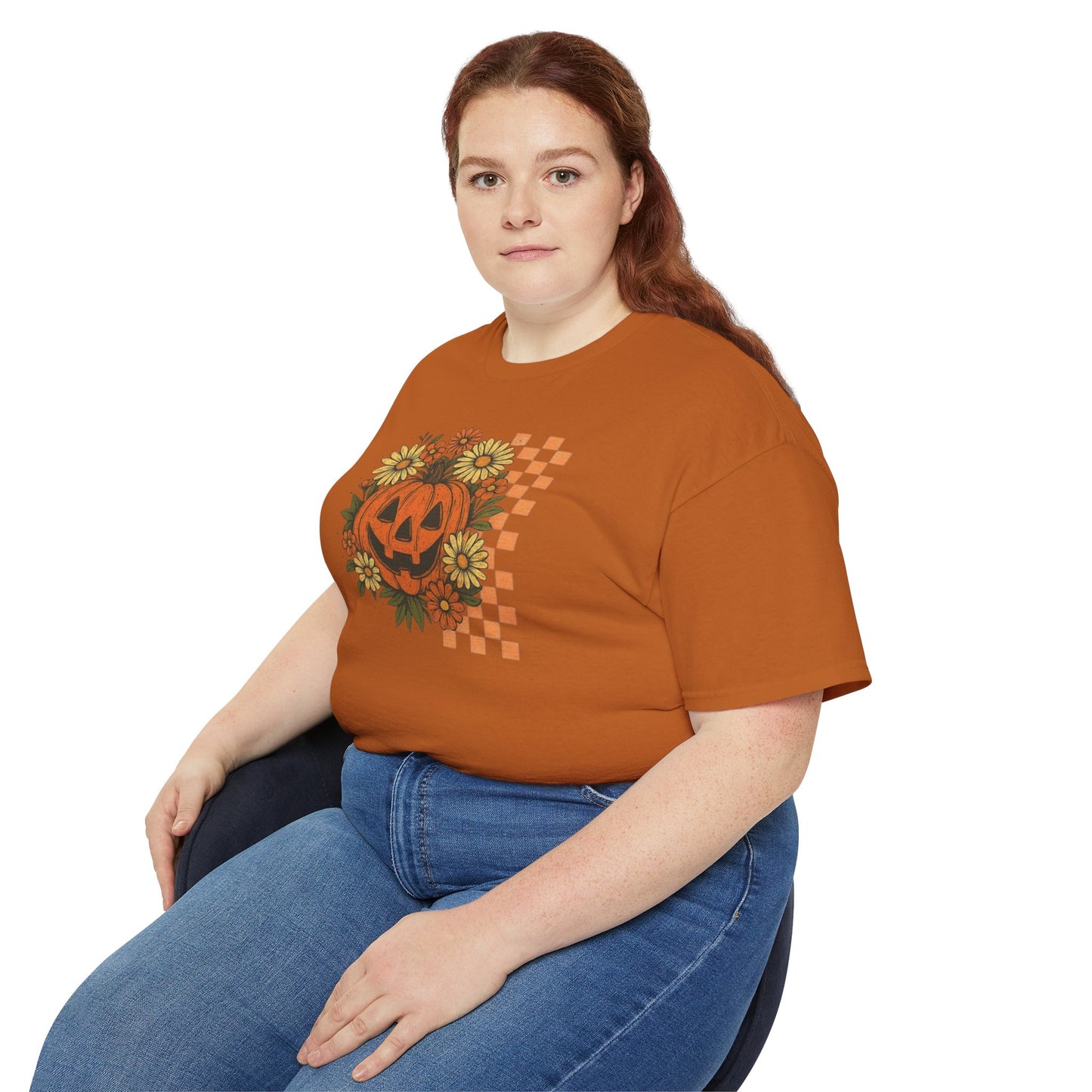 Checkered Jack O' Lantern Ultra Cotton Tee