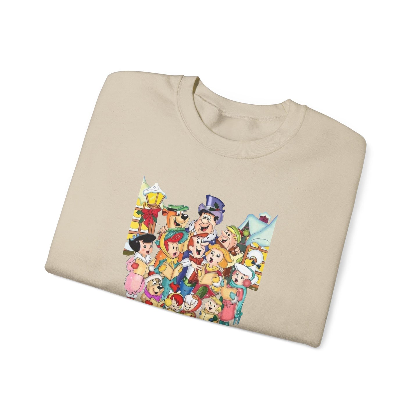 Vintage Cartoon Christmas Unisex Heavy Blend™ Crewneck Sweatshirt