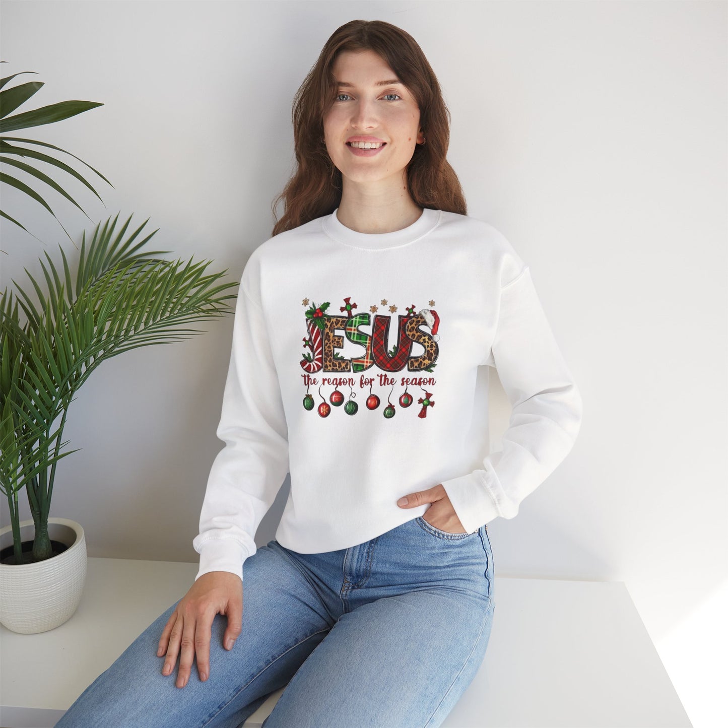 Jesus is the Reason for the Season Heavy Blend™ Crewneck Sweatshirt