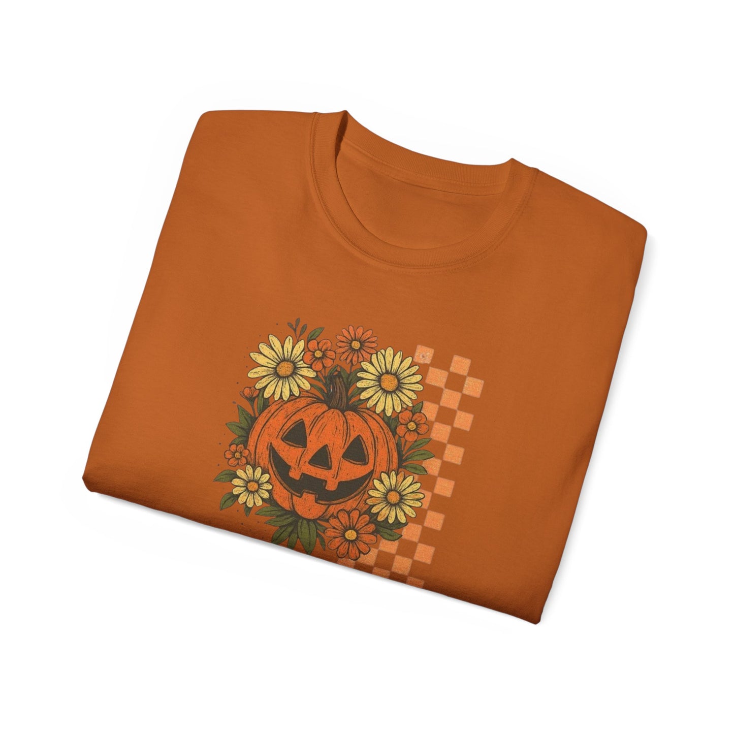 Checkered Jack O' Lantern Ultra Cotton Tee