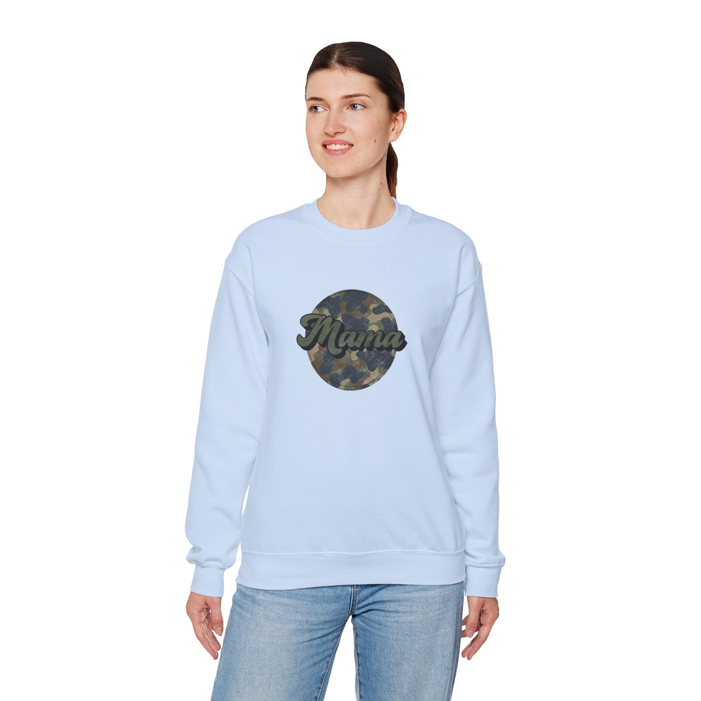 Mama Camo Heavy Blend™ Crewneck Sweatshirt