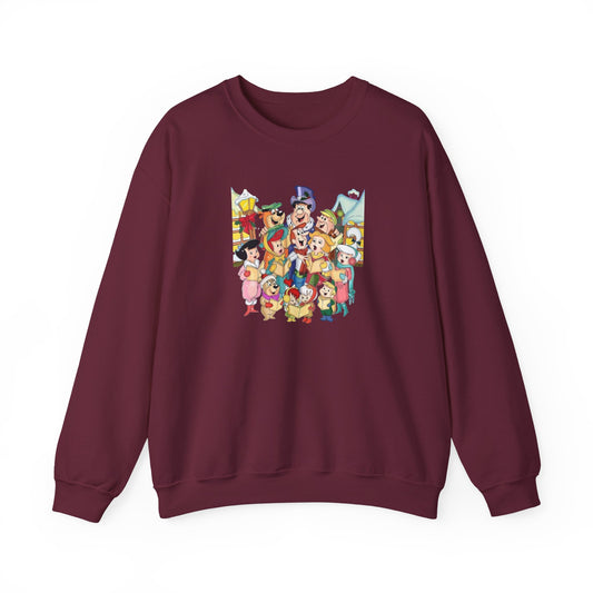 Vintage Cartoon Christmas Unisex Heavy Blend™ Crewneck Sweatshirt