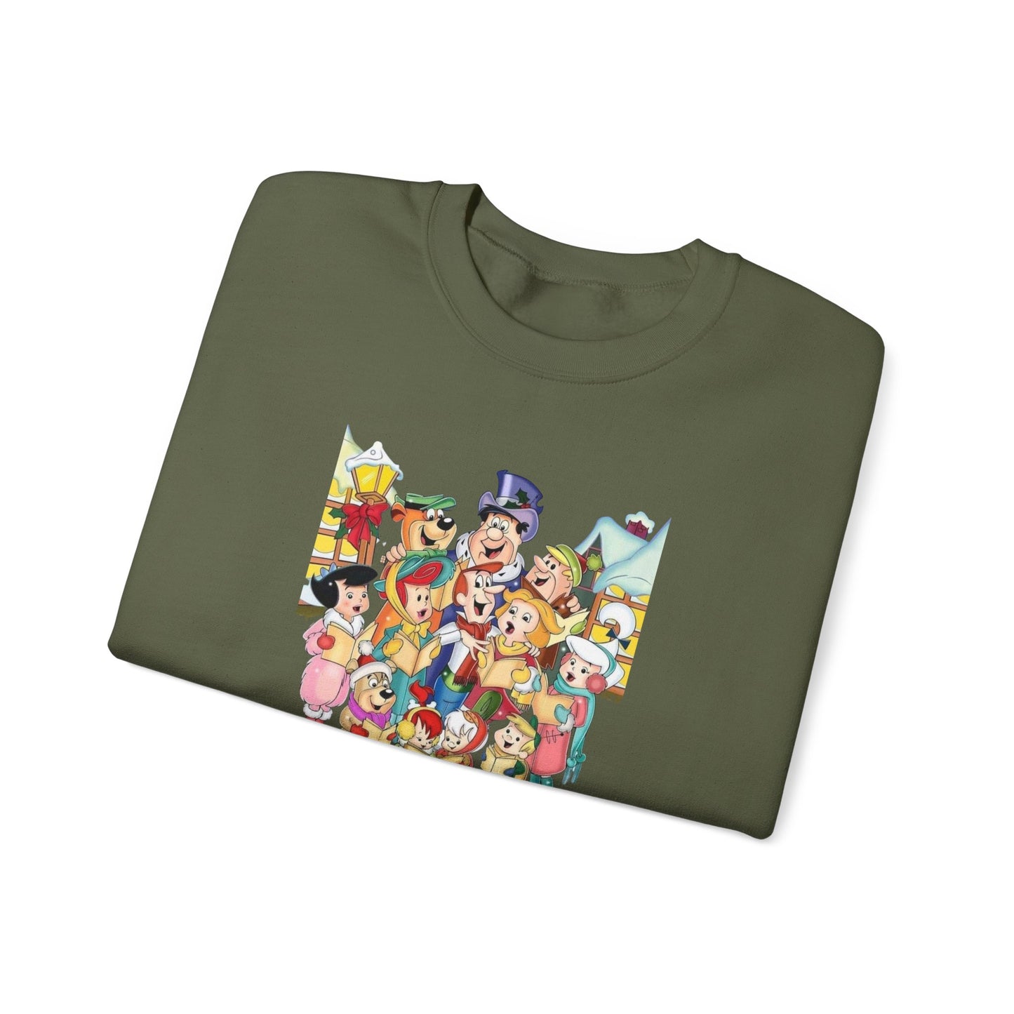Vintage Cartoon Christmas Unisex Heavy Blend™ Crewneck Sweatshirt