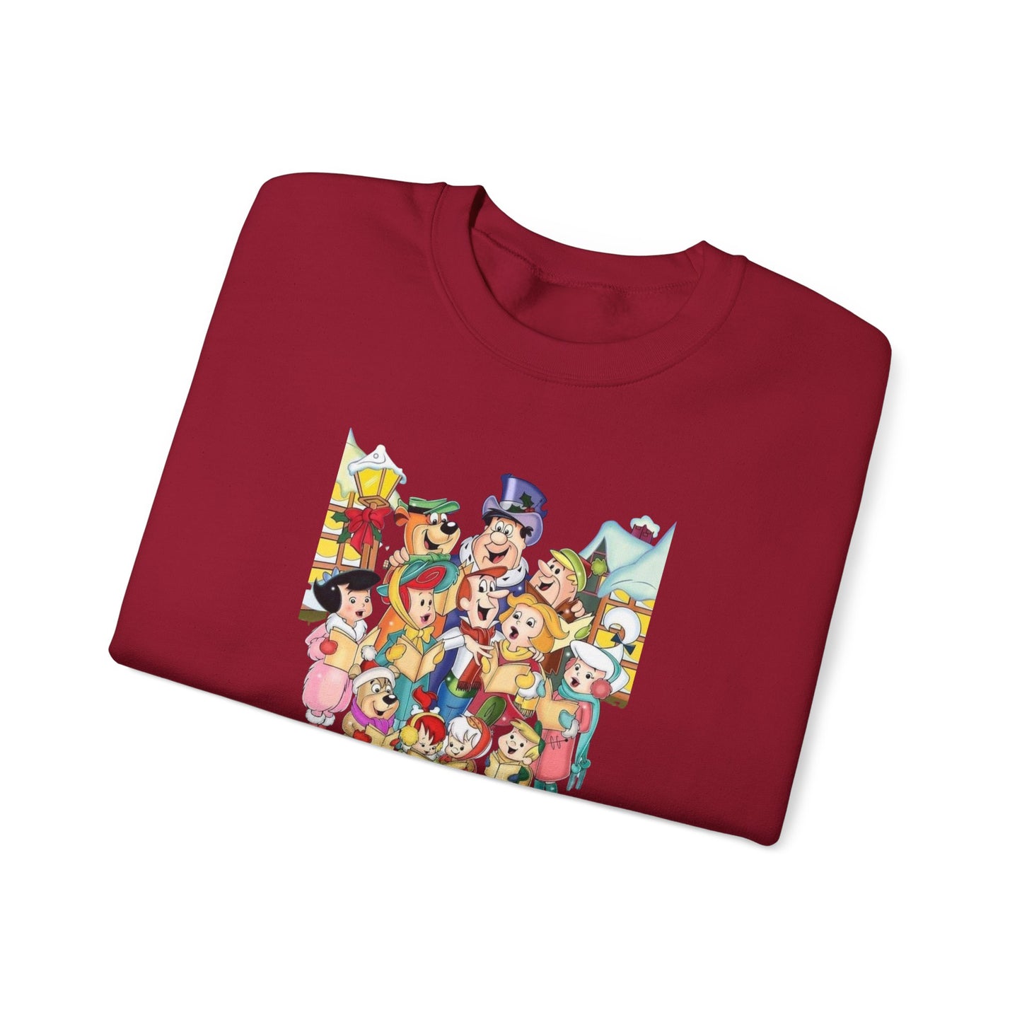 Vintage Cartoon Christmas Unisex Heavy Blend™ Crewneck Sweatshirt