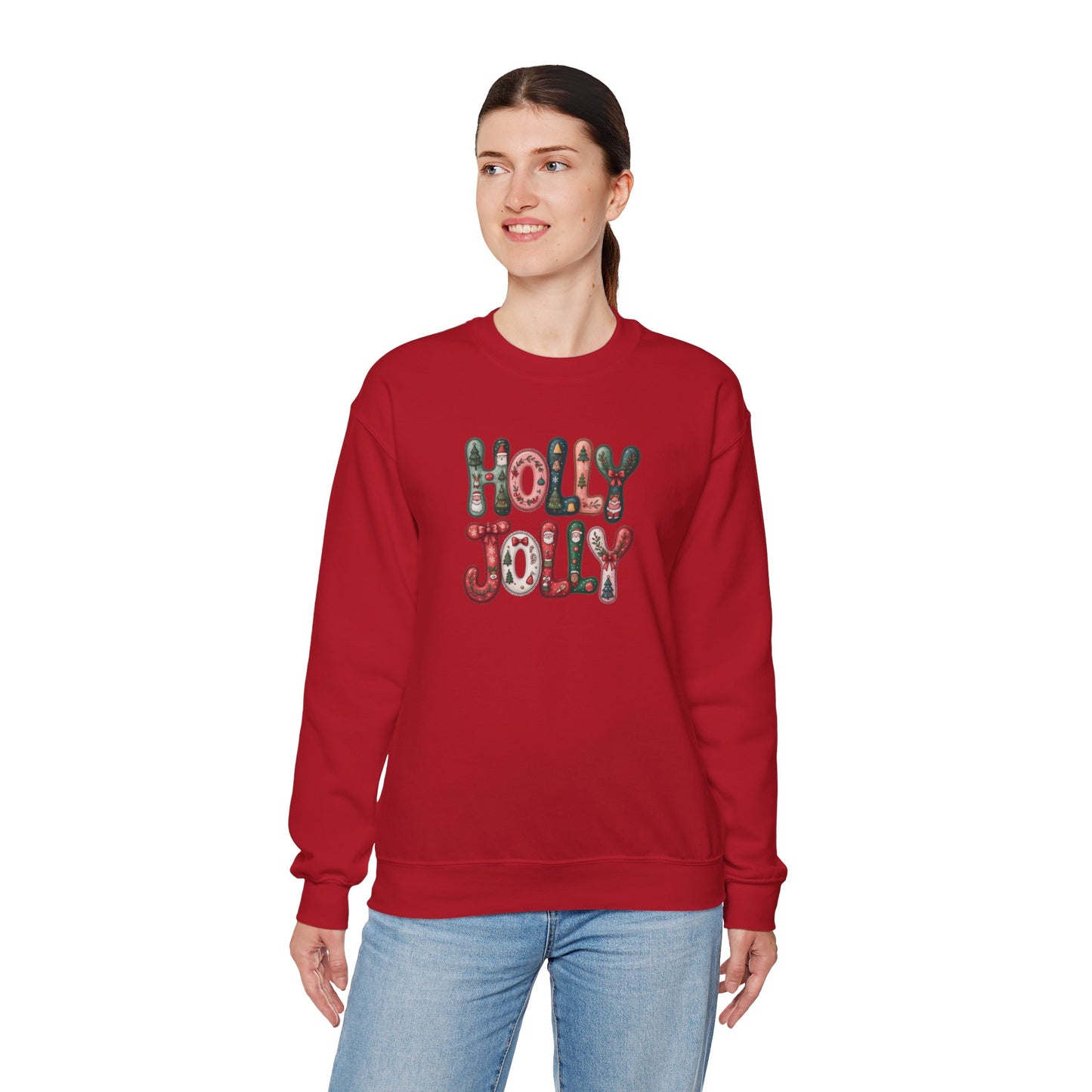 Holly Jolly Unisex Heavy Blend™ Crewneck Sweatshirt