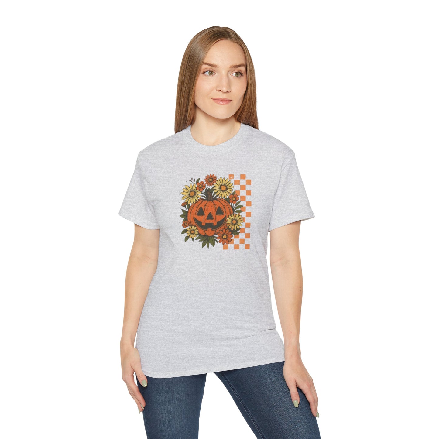 Checkered Jack O' Lantern Ultra Cotton Tee
