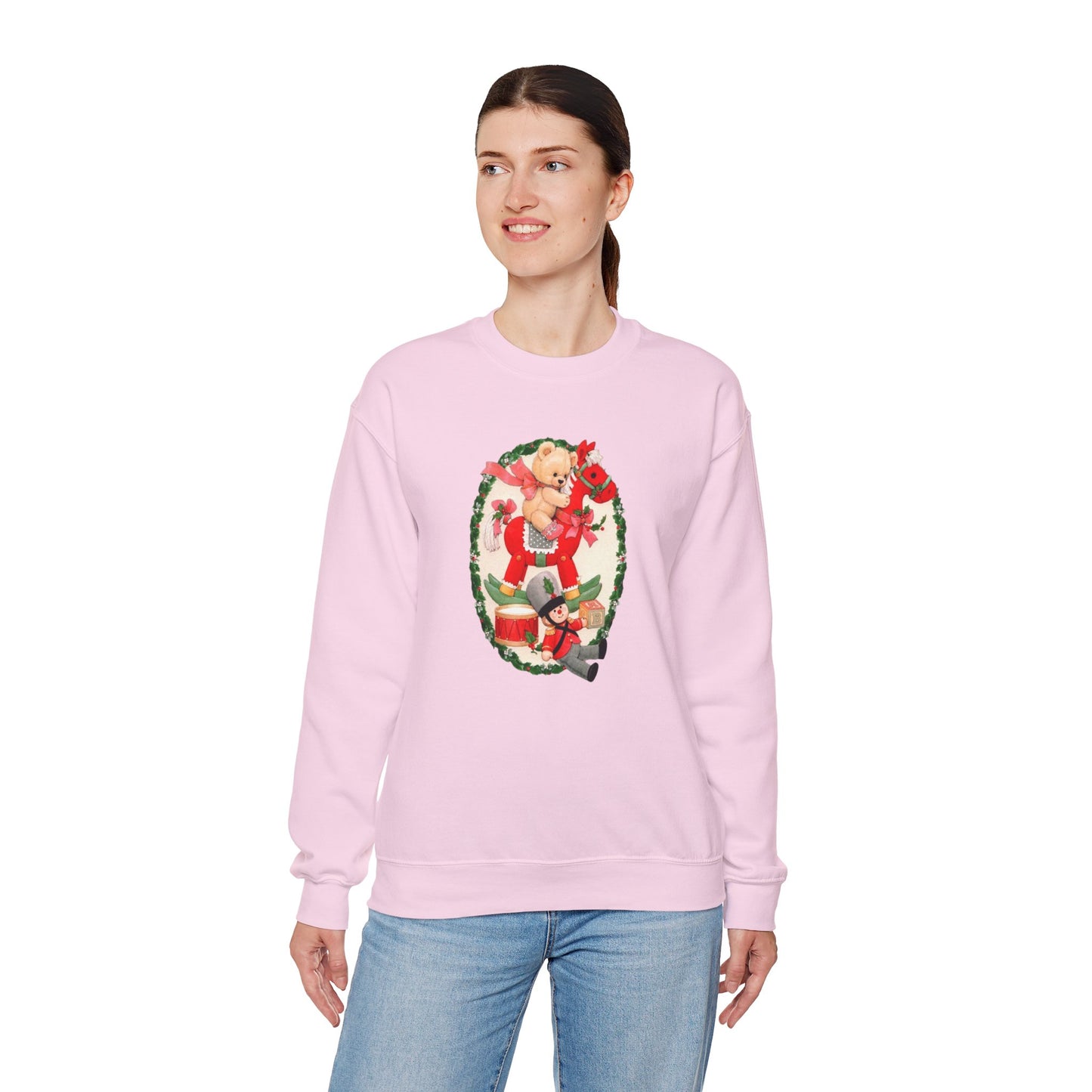 Vintage Christmas Toys Unisex Heavy Blend™ Crewneck Sweatshirt