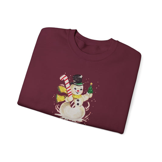 Vintage Snowman Unisex Heavy Blend™ Crewneck Sweatshirt