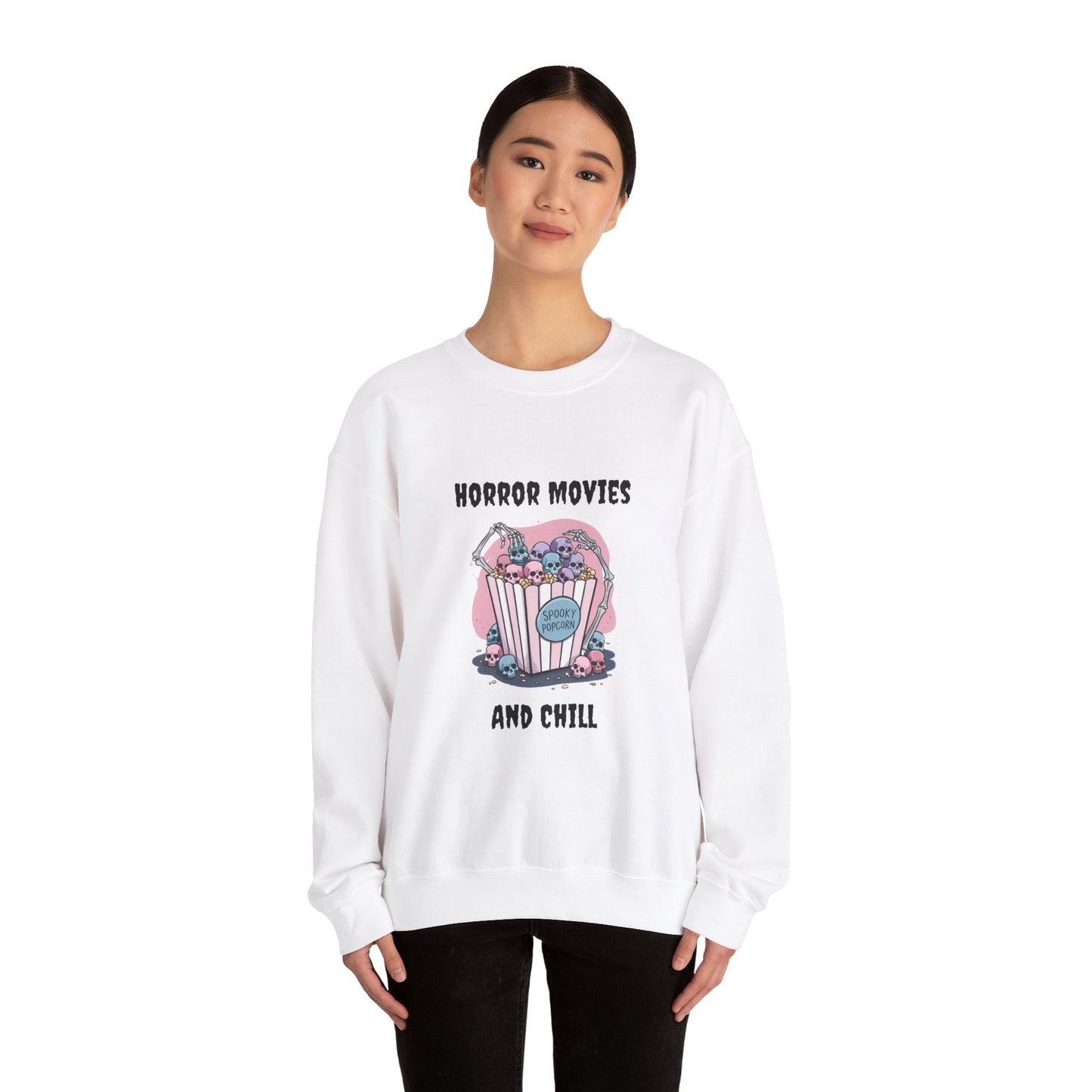 Horror Movies & Chill Unisex Heavy Blend™ Crewneck Sweatshirt