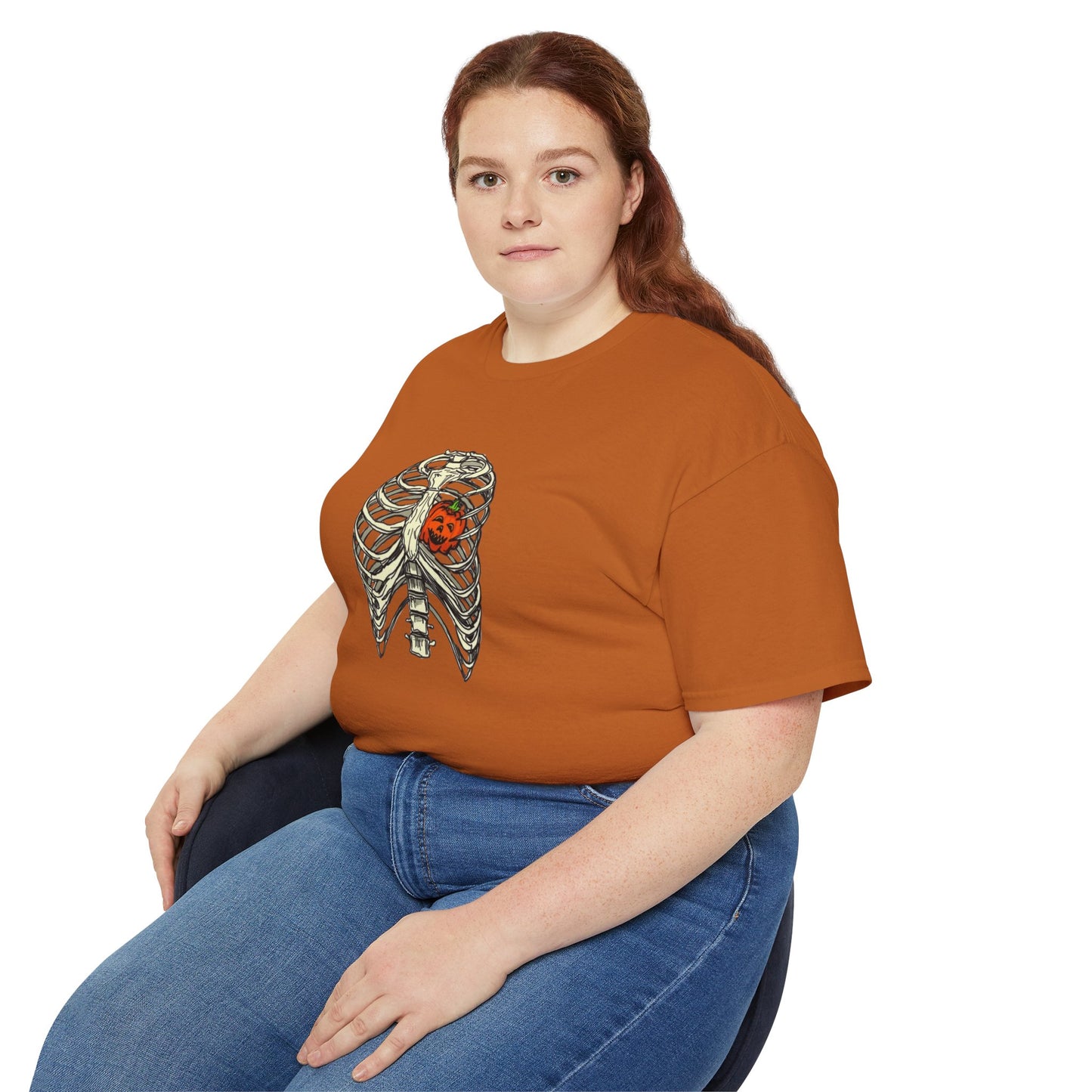 Pumpkin Rib Cage Unisex Ultra Cotton Tee