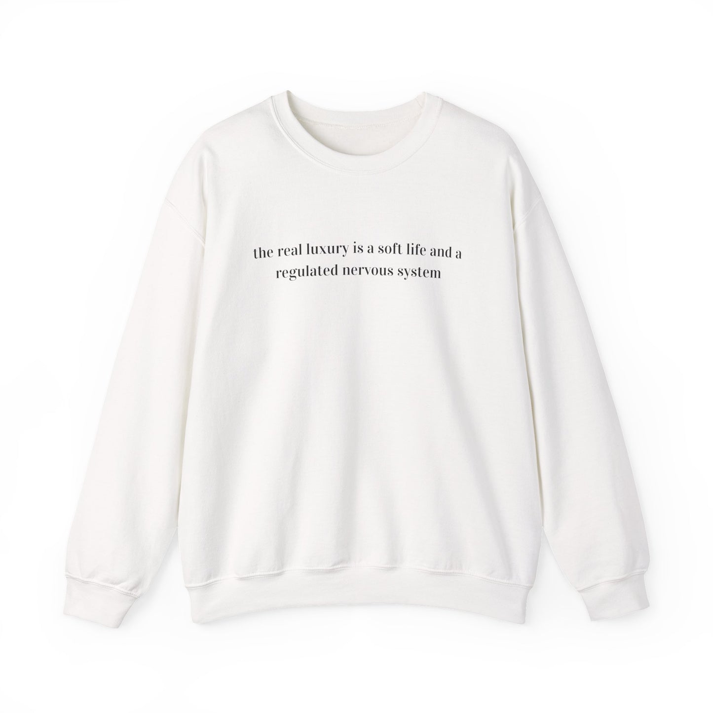 The real luxury in life Unisex Heavy Blend™ Crewneck Sweatshirt