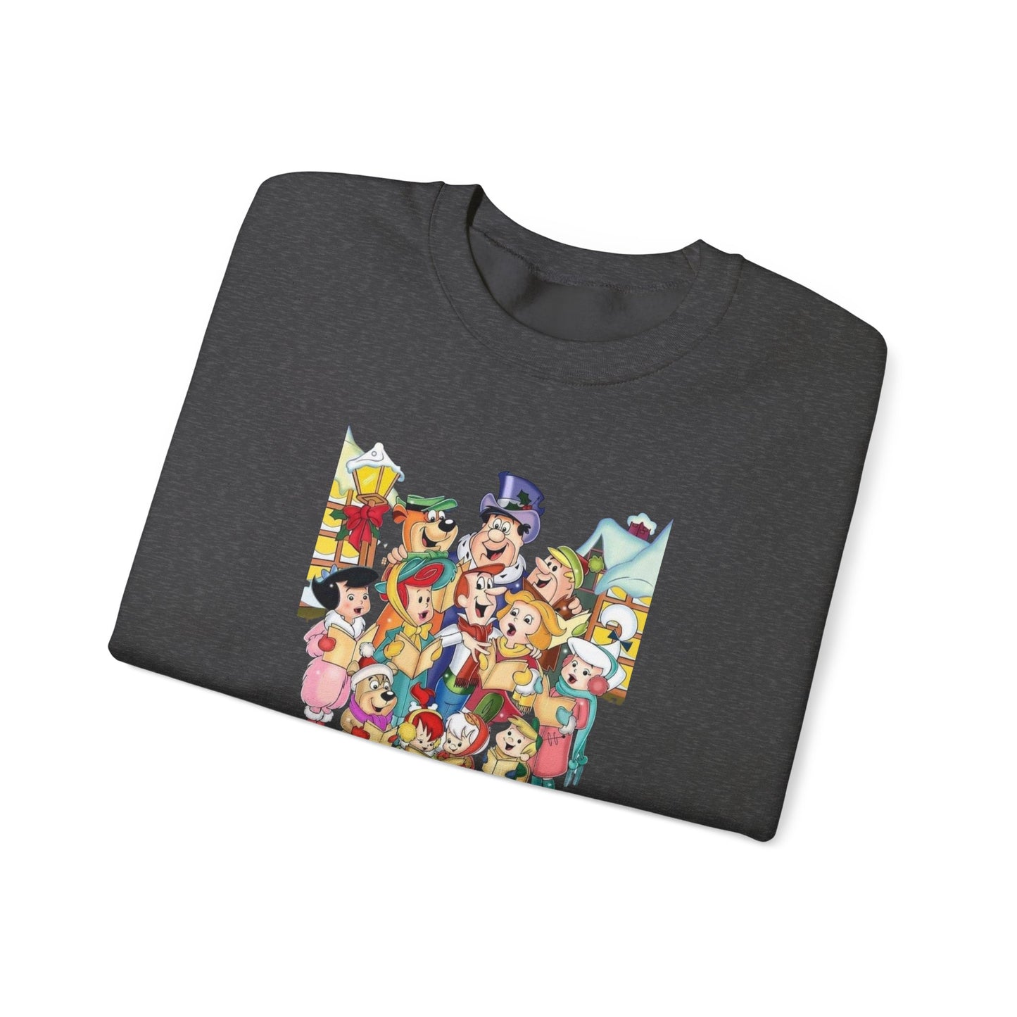 Vintage Cartoon Christmas Unisex Heavy Blend™ Crewneck Sweatshirt