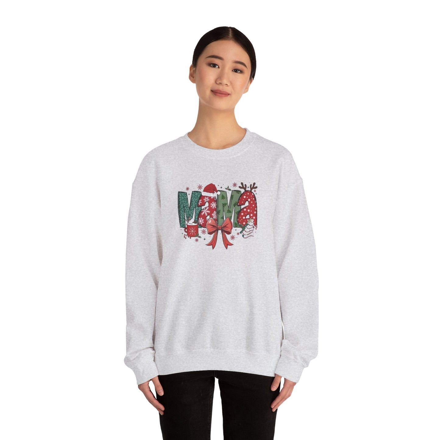 Christmas Mama Heavy Blend™ Crewneck Sweatshirt
