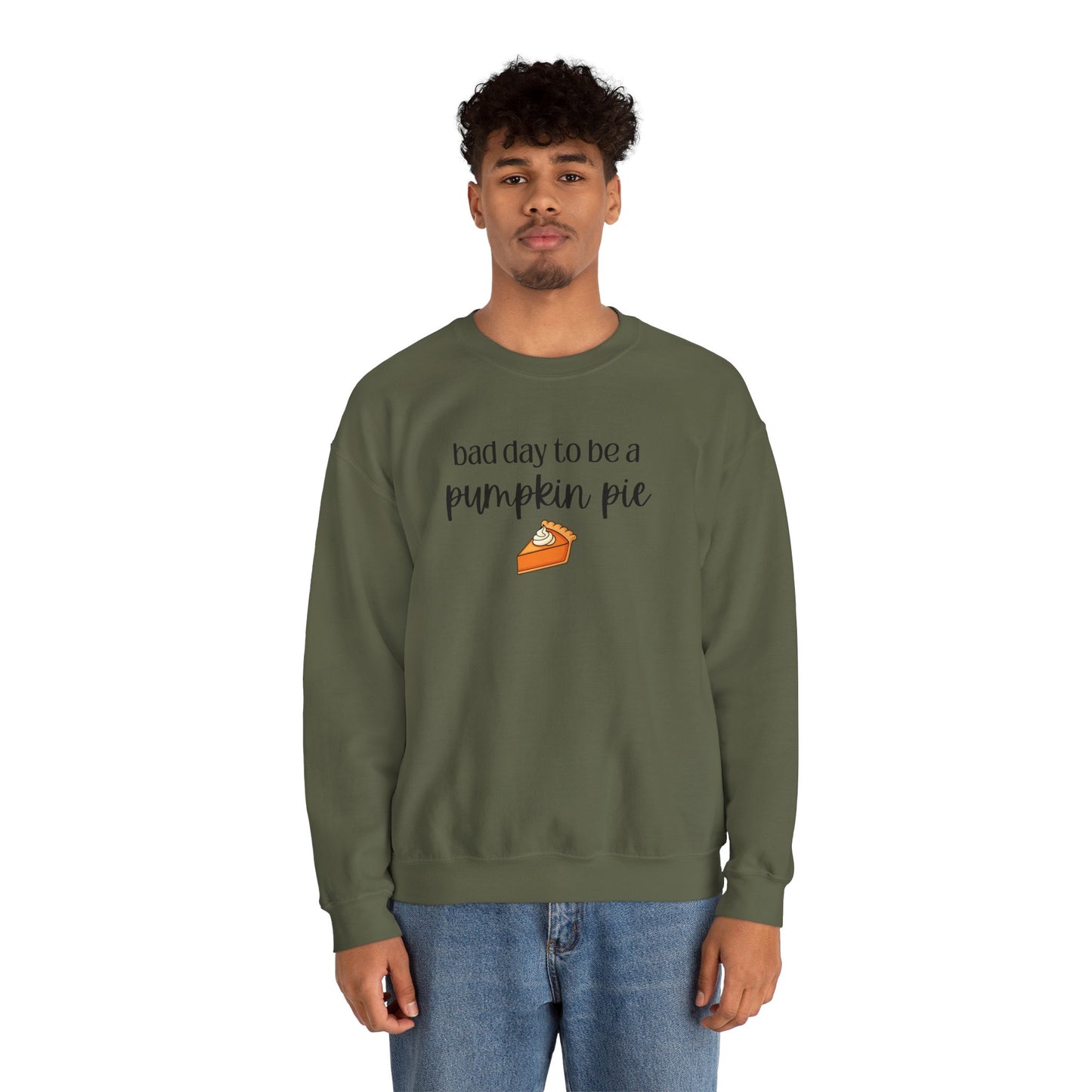 Bad Day to be a Pumpkin Pie Unisex Heavy Blend™ Crewneck Sweatshirt