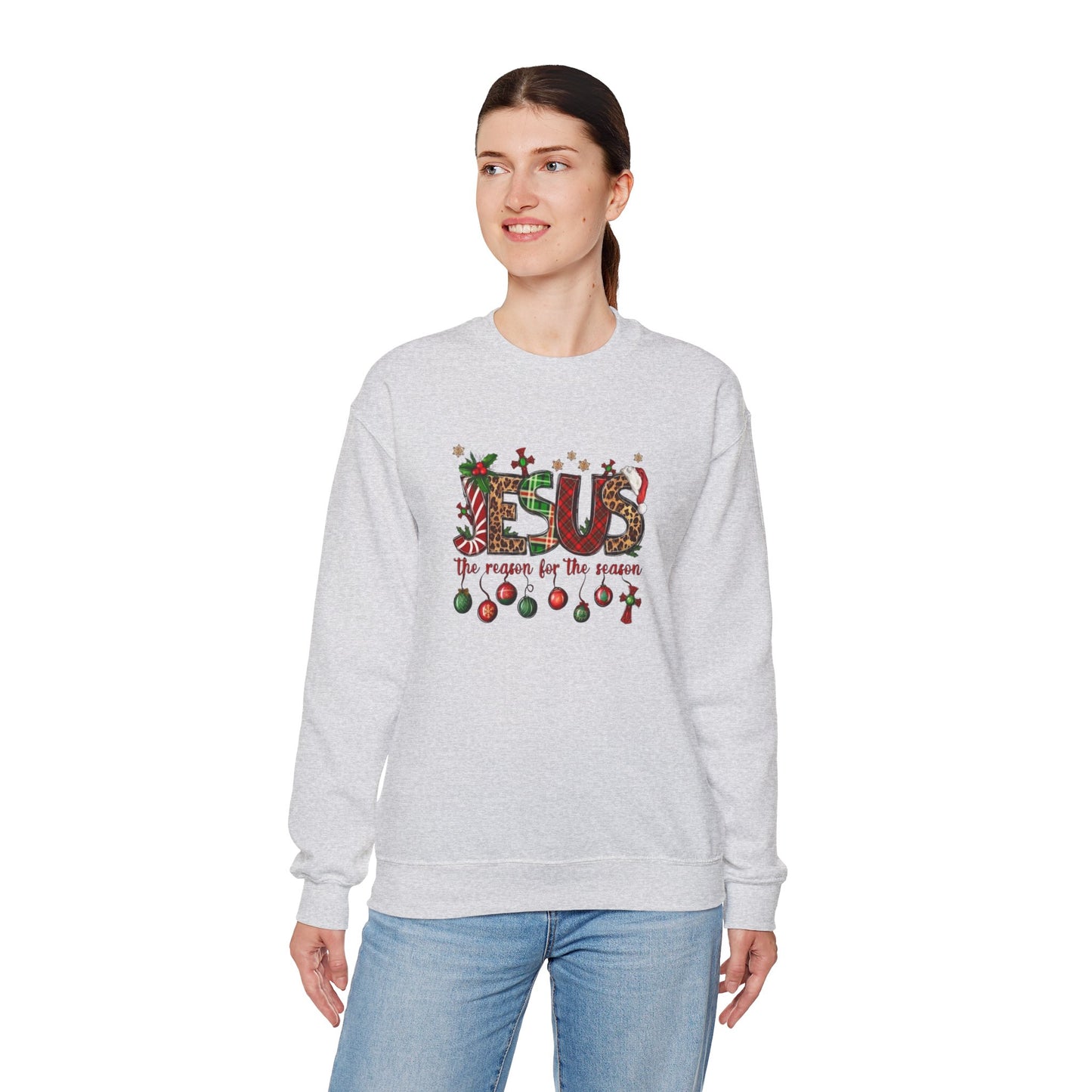 Jesus is the Reason for the Season Heavy Blend™ Crewneck Sweatshirt