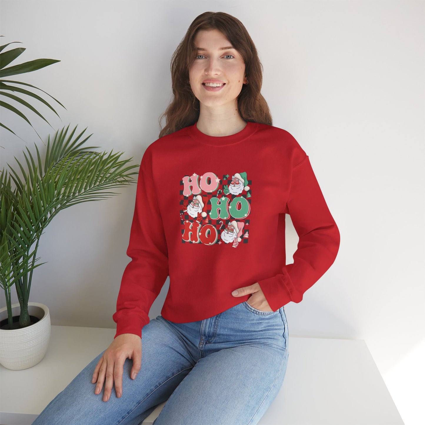 Ho Ho Ho Heavy Blend™ Crewneck Sweatshirt