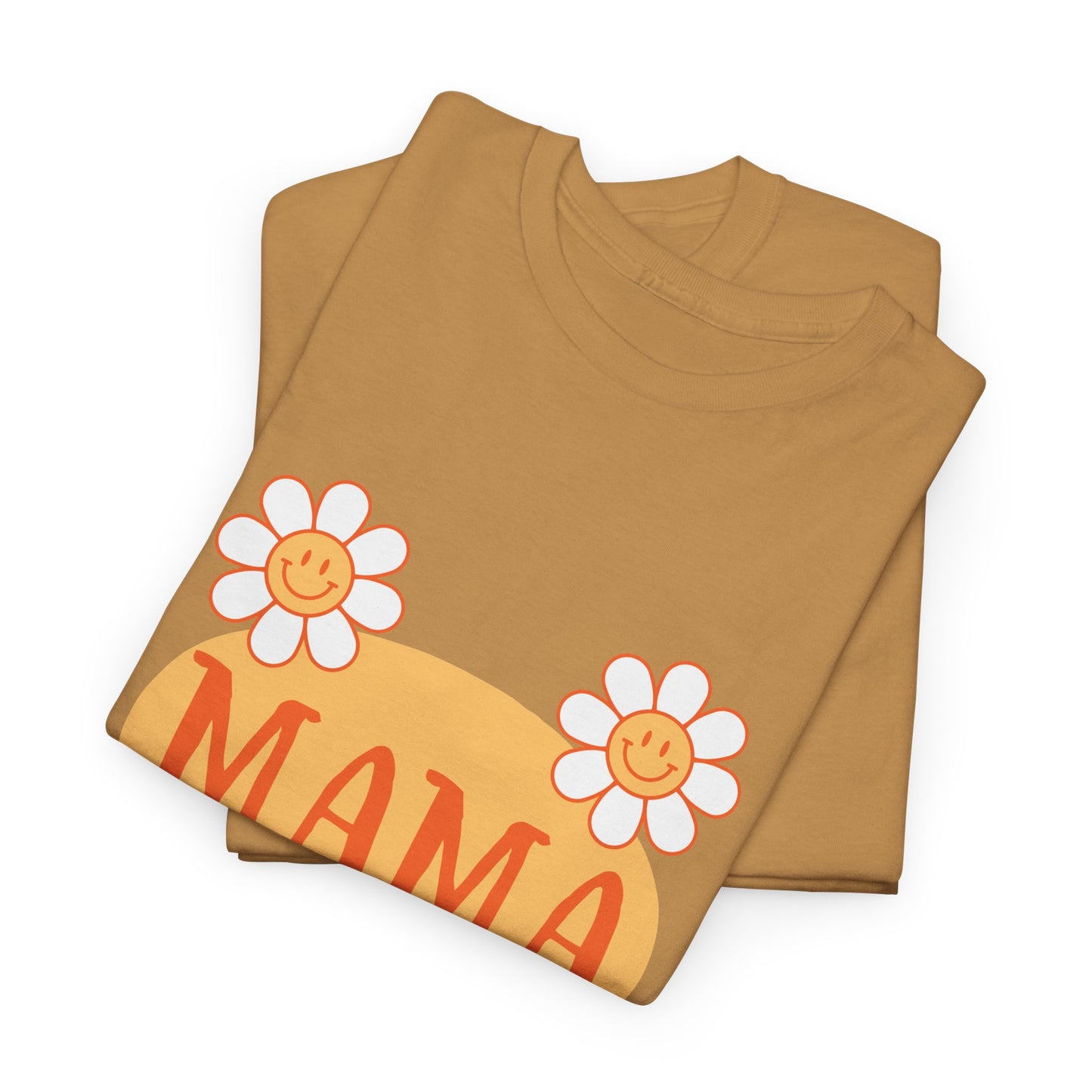 MAMA Retro Flowers Heavy Cotton Tee