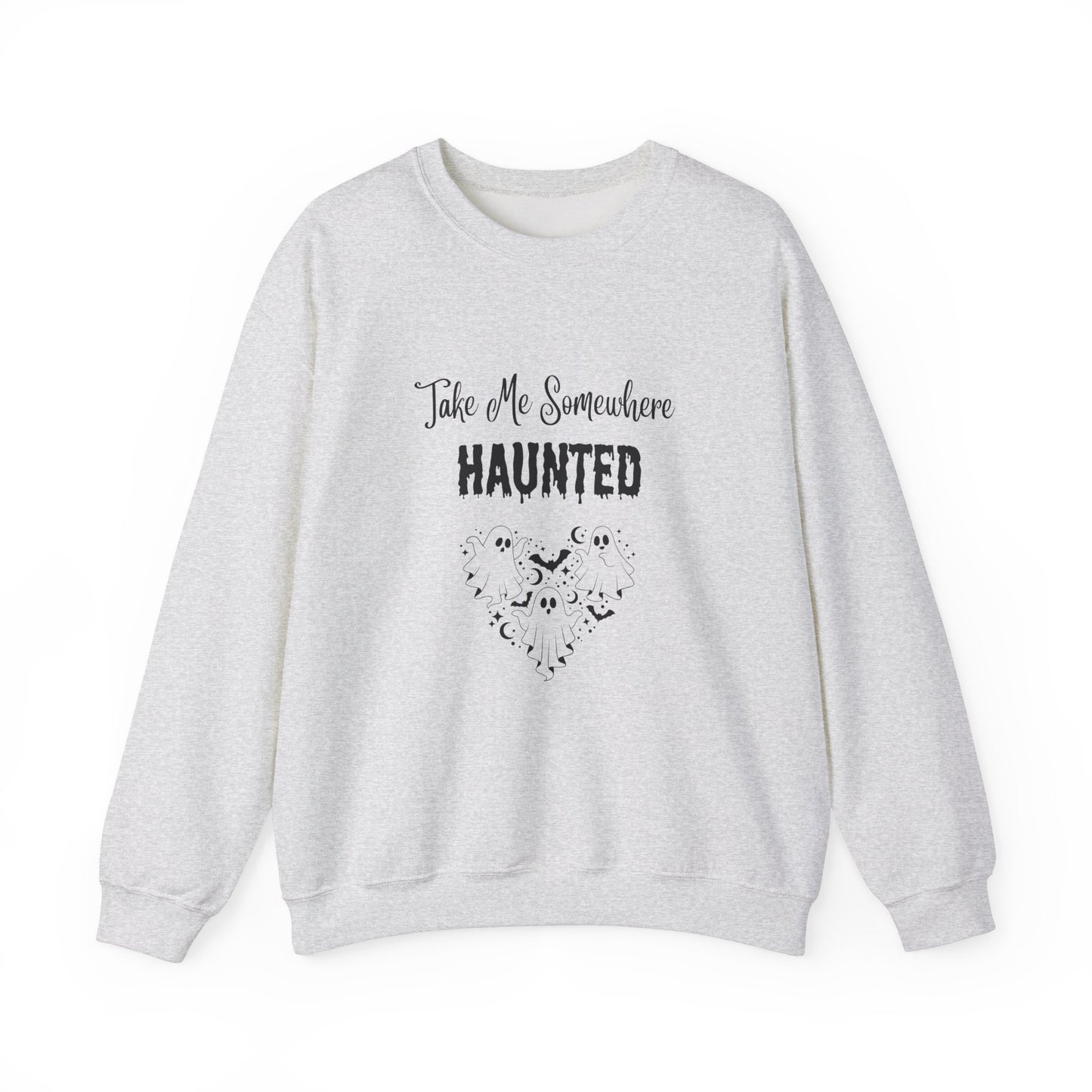 Take Me Somewhere Haunted Unisex Heavy Blend™ Crewneck Sweatshirt