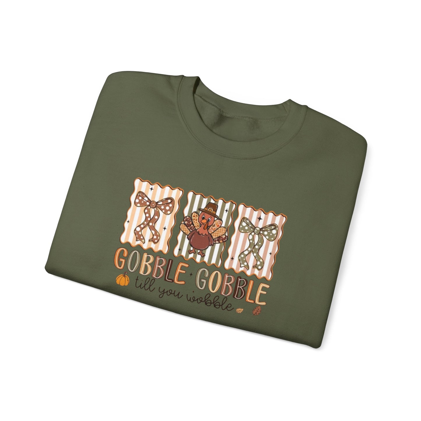 Gobble, Gobble Til You Wobble Heavy Blend™ Crewneck Sweatshirt