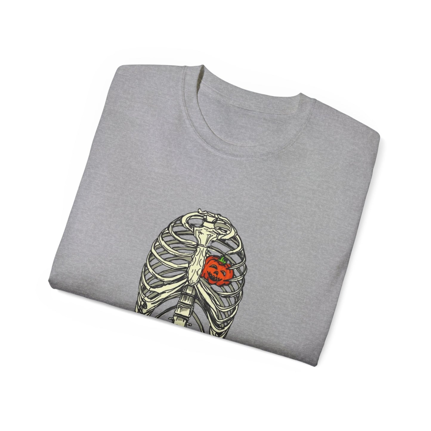 Pumpkin Rib Cage Unisex Ultra Cotton Tee