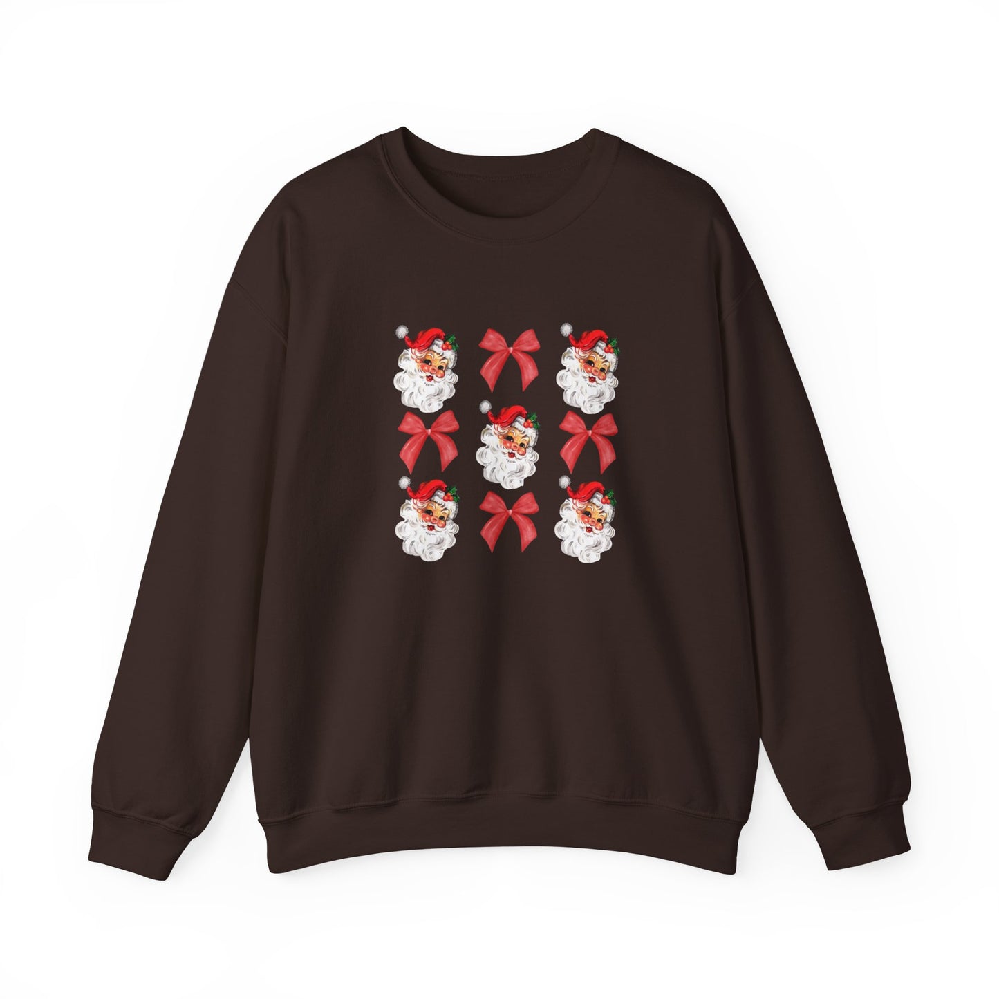 Christmas Bows & Santa Unisex Heavy Blend™ Crewneck Sweatshirt