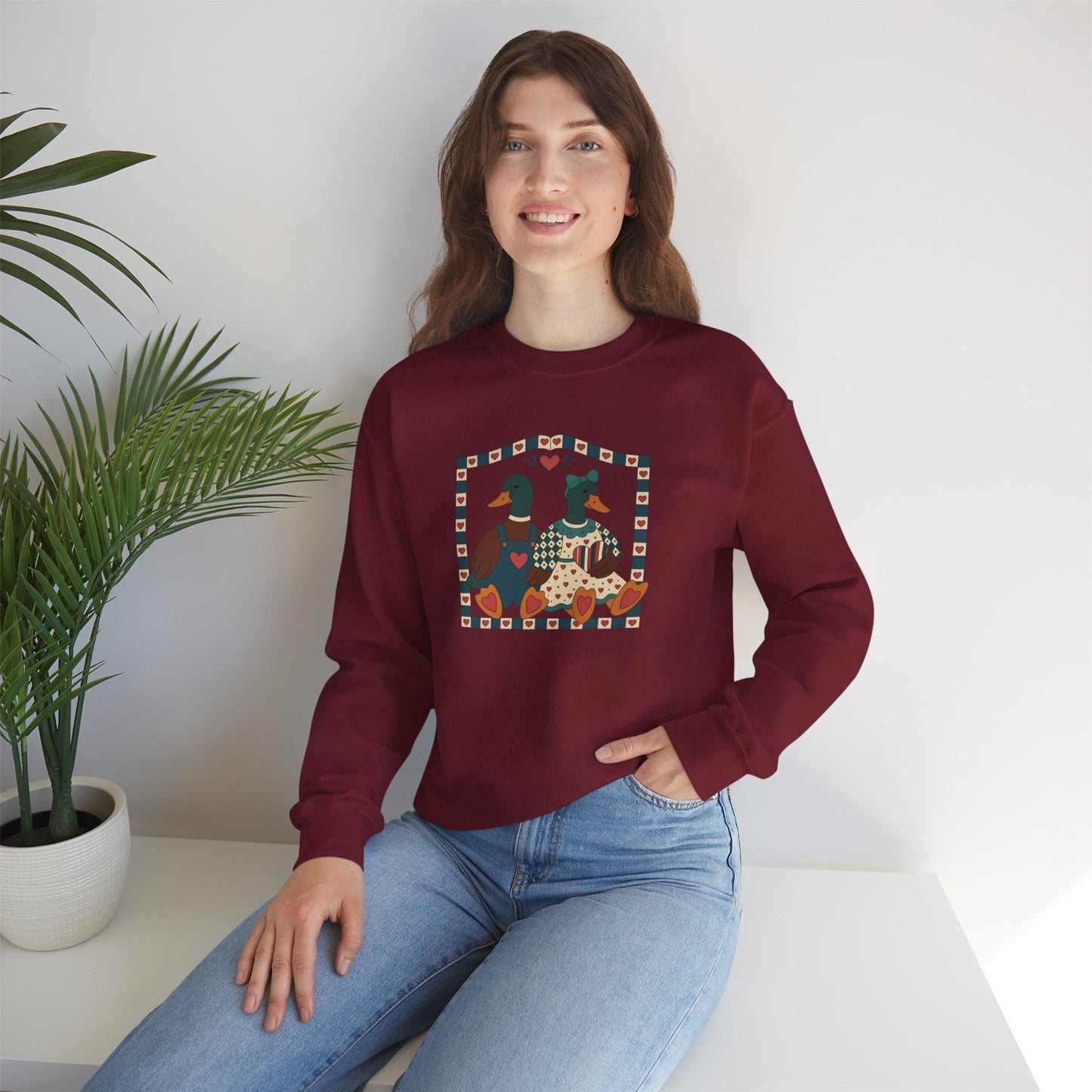 Vintage Geese Unisex Heavy Blend™ Crewneck Sweatshirt