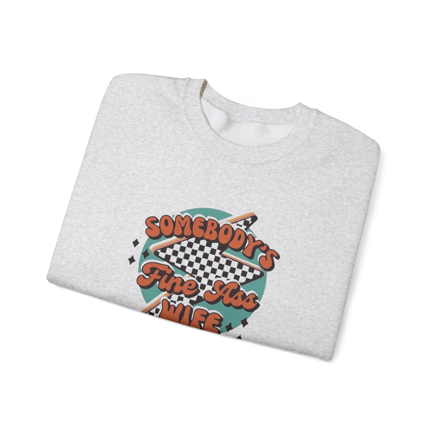 Somebody's Fine A** Wife Heavy Blend™ Crewneck Sweatshirt