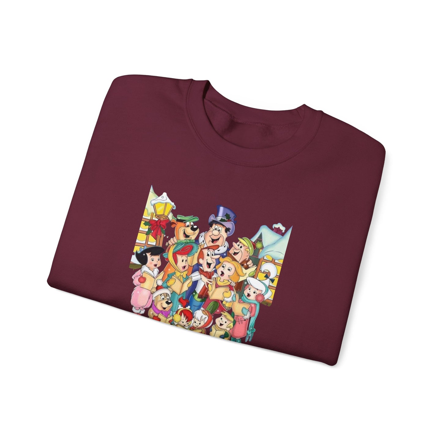Vintage Cartoon Christmas Unisex Heavy Blend™ Crewneck Sweatshirt