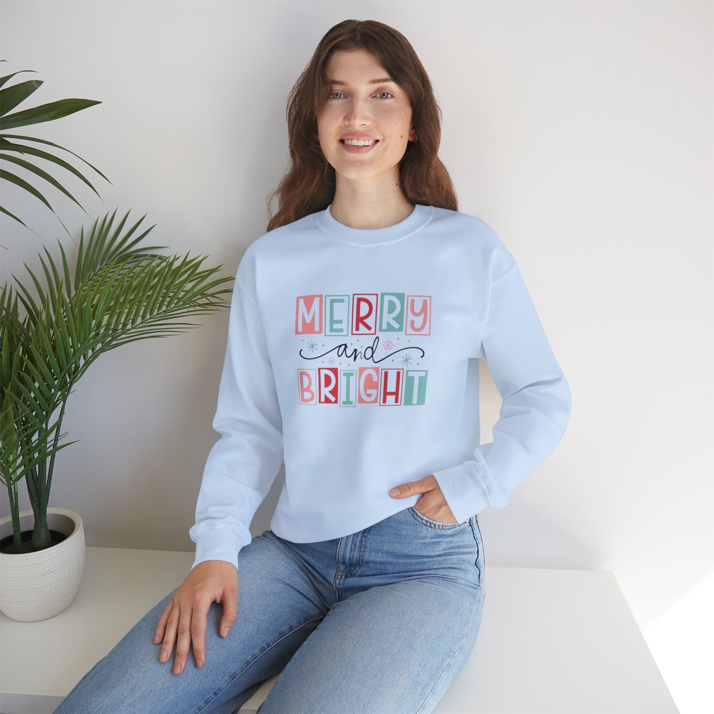 Merry & Bright Unisex Heavy Blend™ Crewneck Sweatshirt