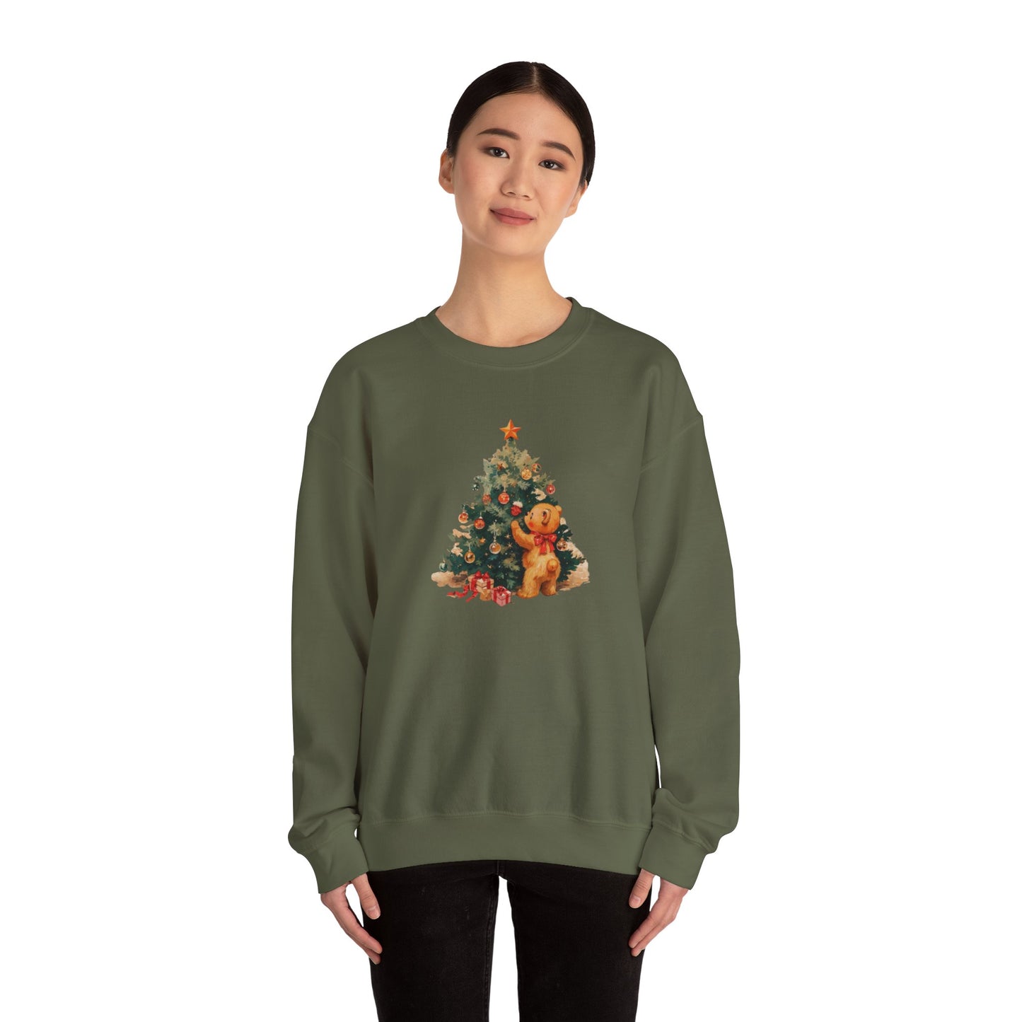 Vintage Christmas Heavy Blend™ Crewneck Sweatshirt