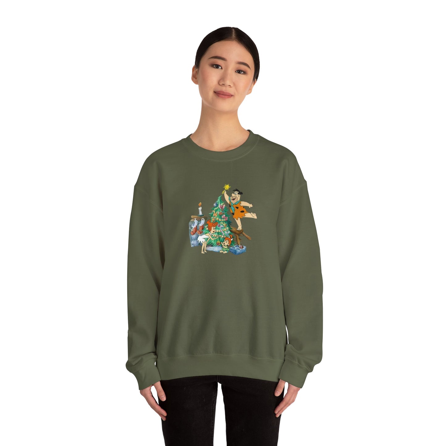 Flinstones Christmas Unisex Heavy Blend™ Crewneck Sweatshirt