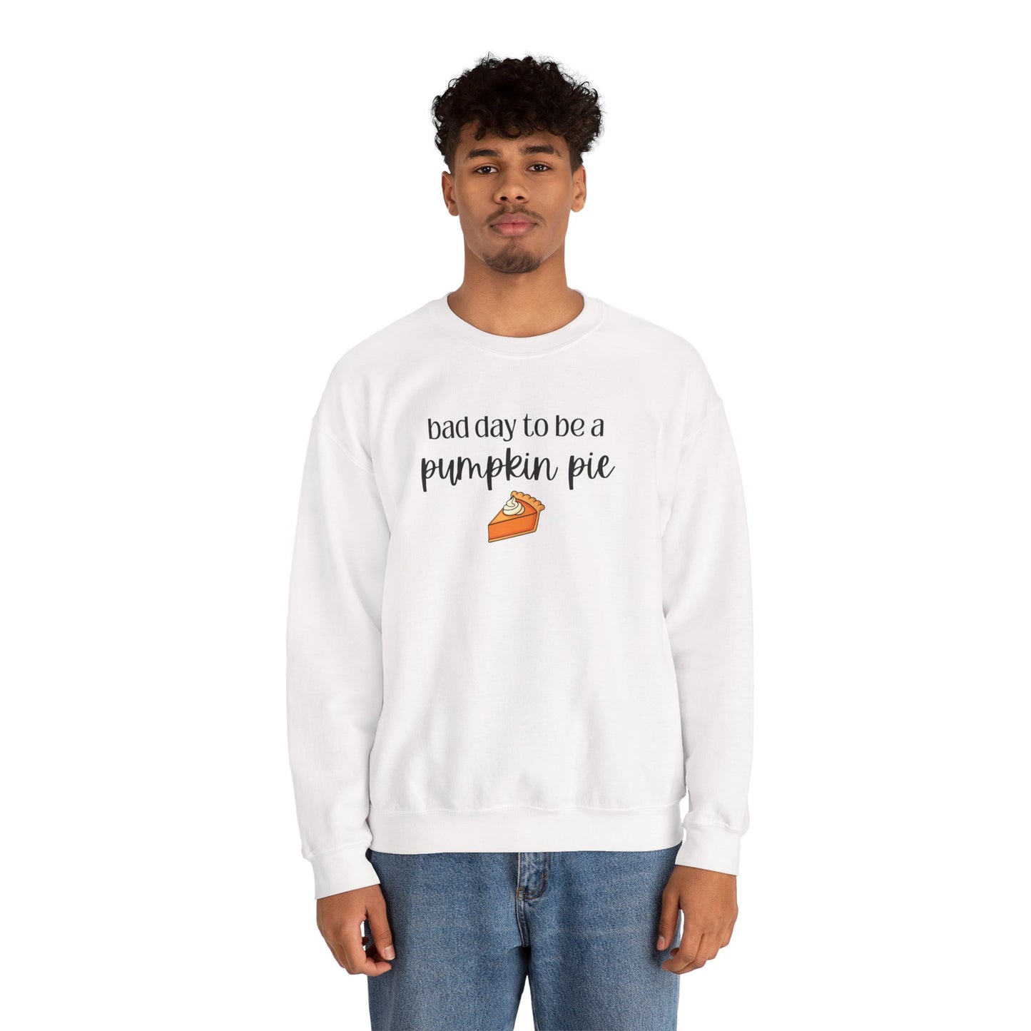 Bad Day to be a Pumpkin Pie Unisex Heavy Blend™ Crewneck Sweatshirt