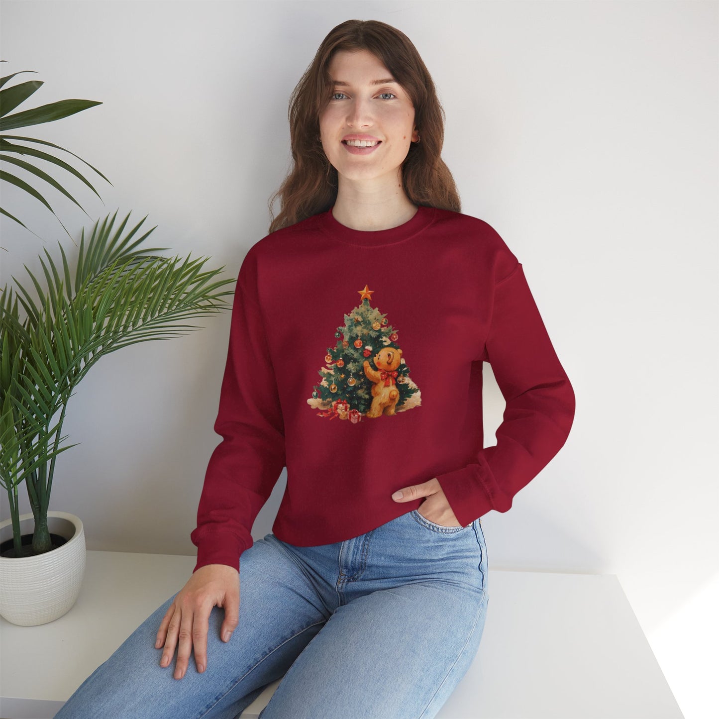 Vintage Christmas Heavy Blend™ Crewneck Sweatshirt