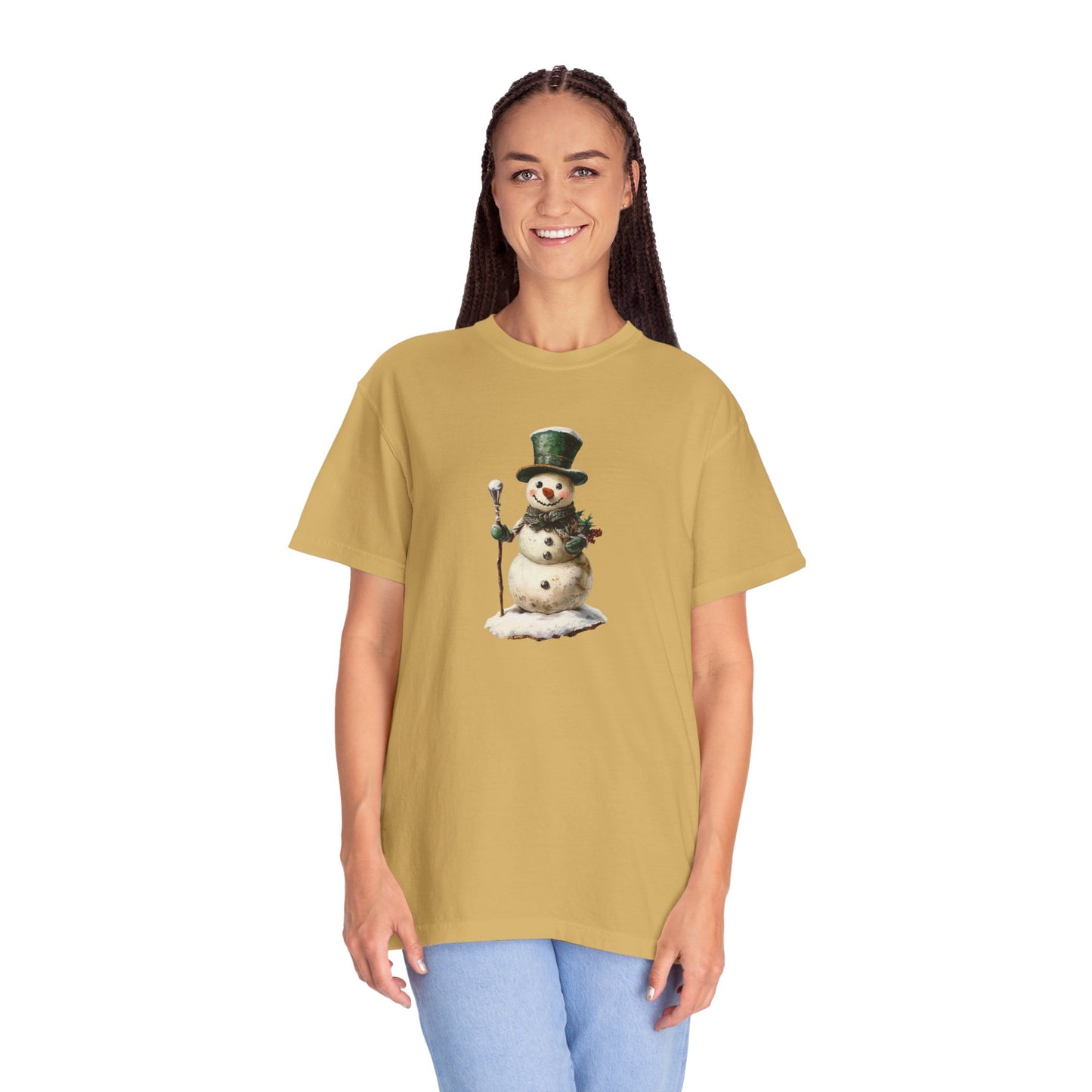 Snowman Unisex Garment-Dyed T-shirt
