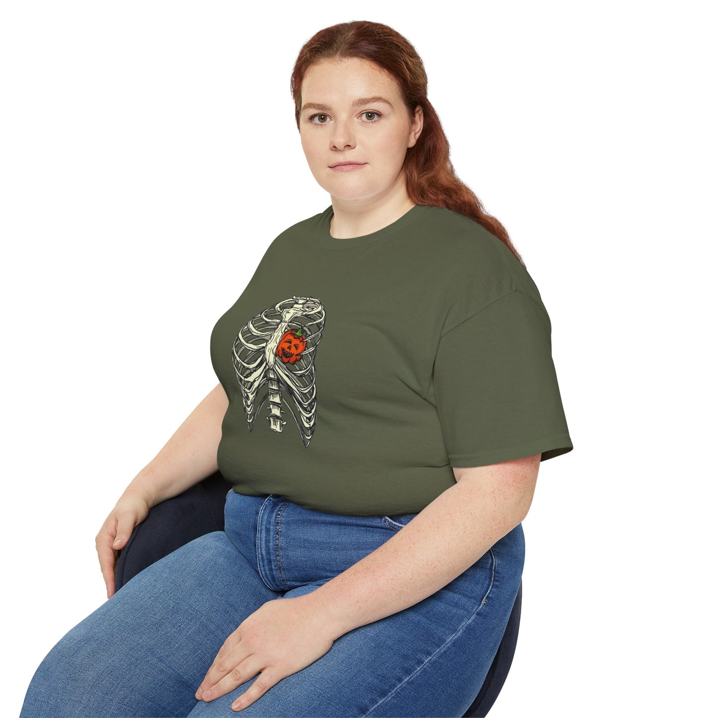 Pumpkin Rib Cage Unisex Ultra Cotton Tee