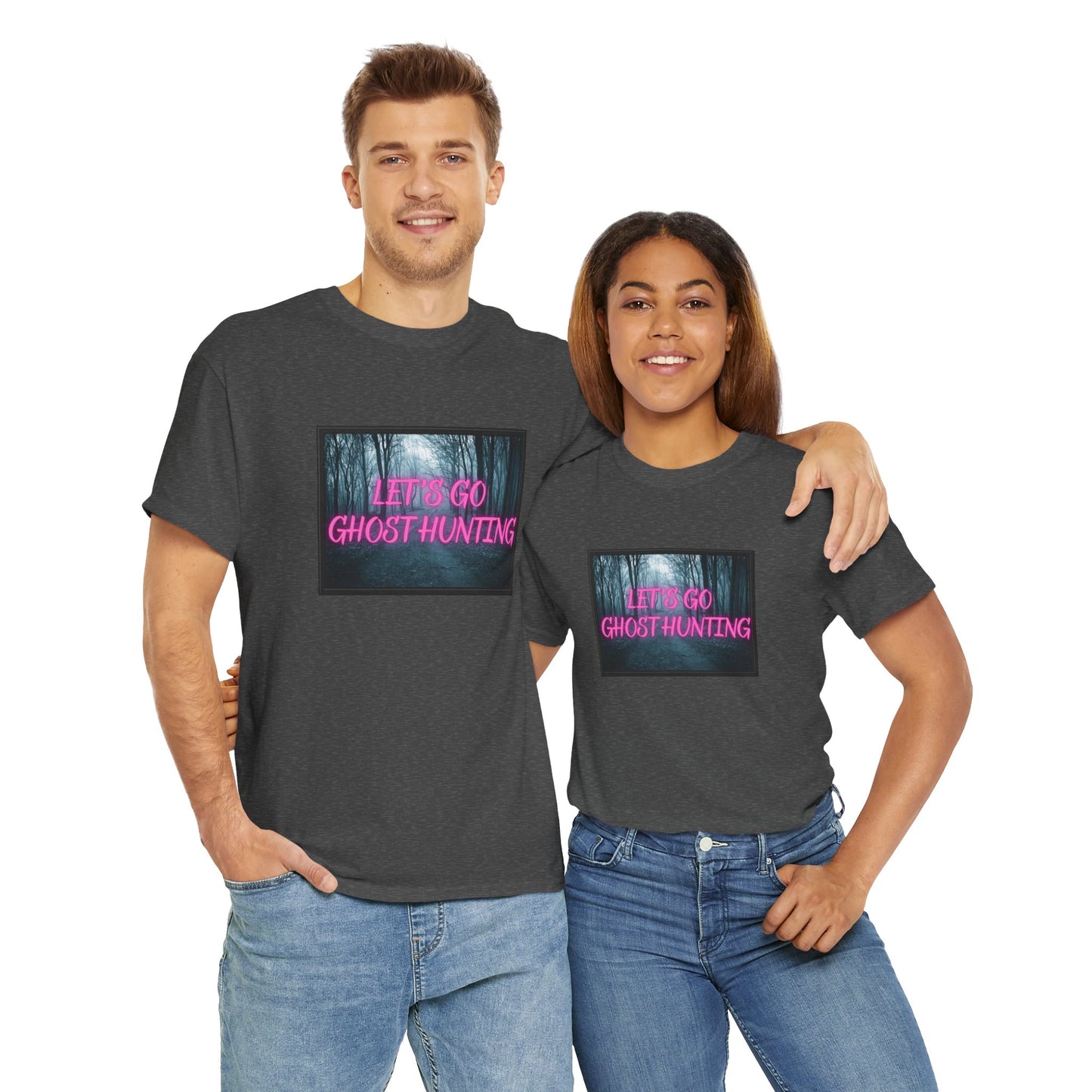 Let's Go Ghost Hunting Unisex Heavy Cotton Tee