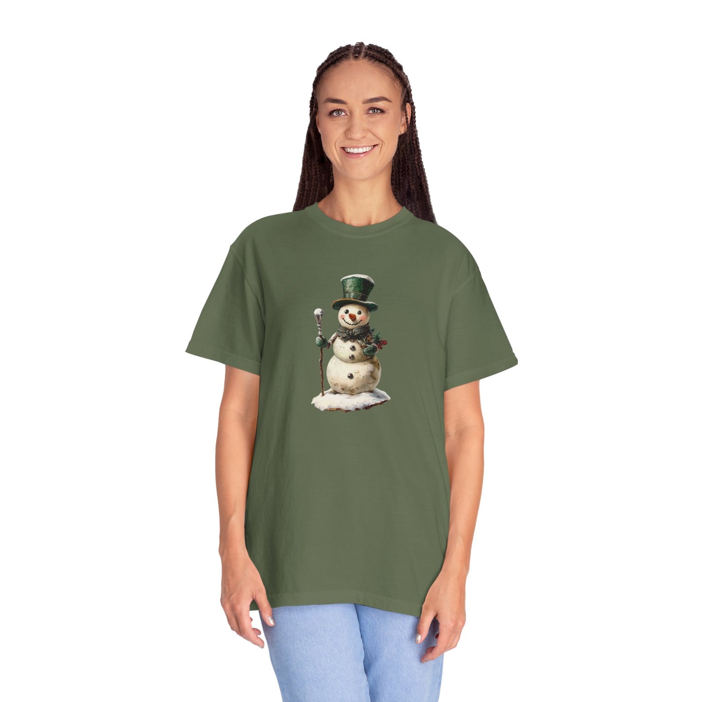 Snowman Unisex Garment-Dyed T-shirt