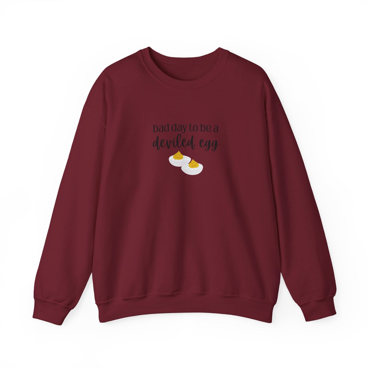 Bad Day to be a Deviled Egg Unisex Heavy Blend™ Crewneck Sweatshirt