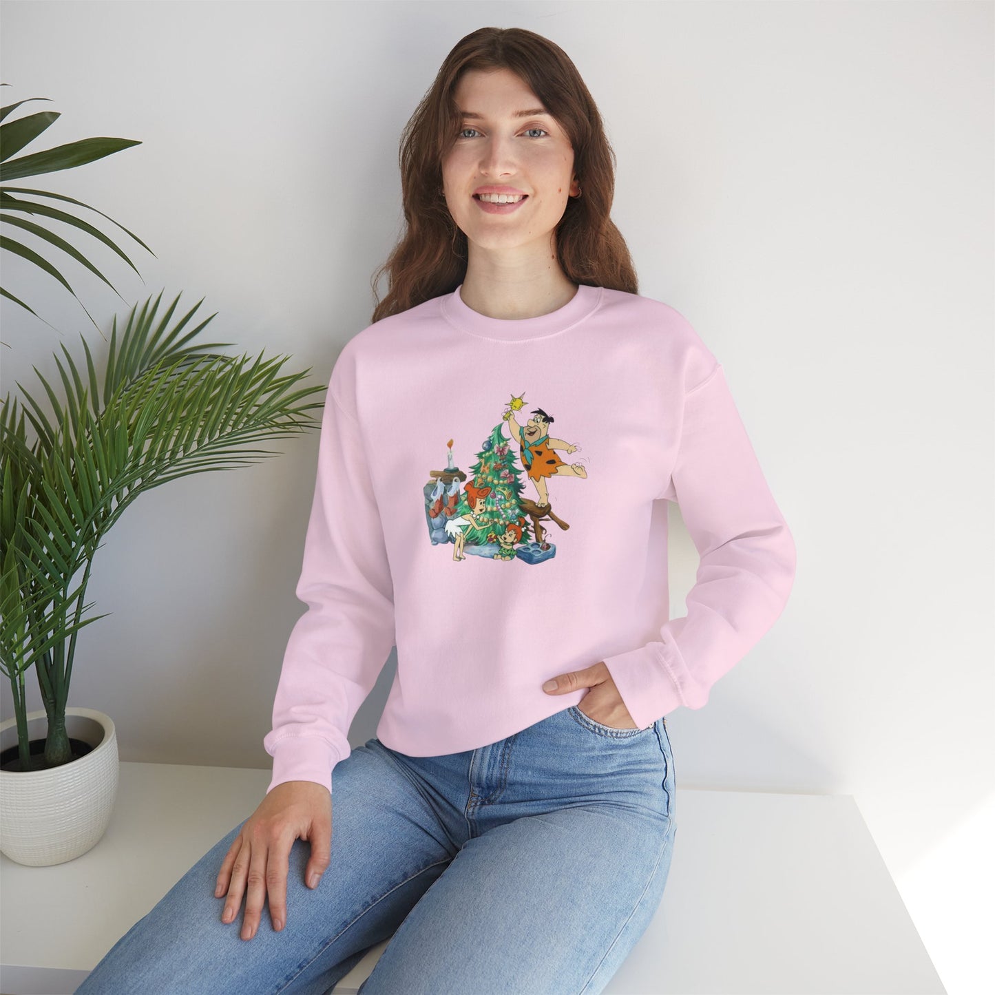 Flinstones Christmas Unisex Heavy Blend™ Crewneck Sweatshirt