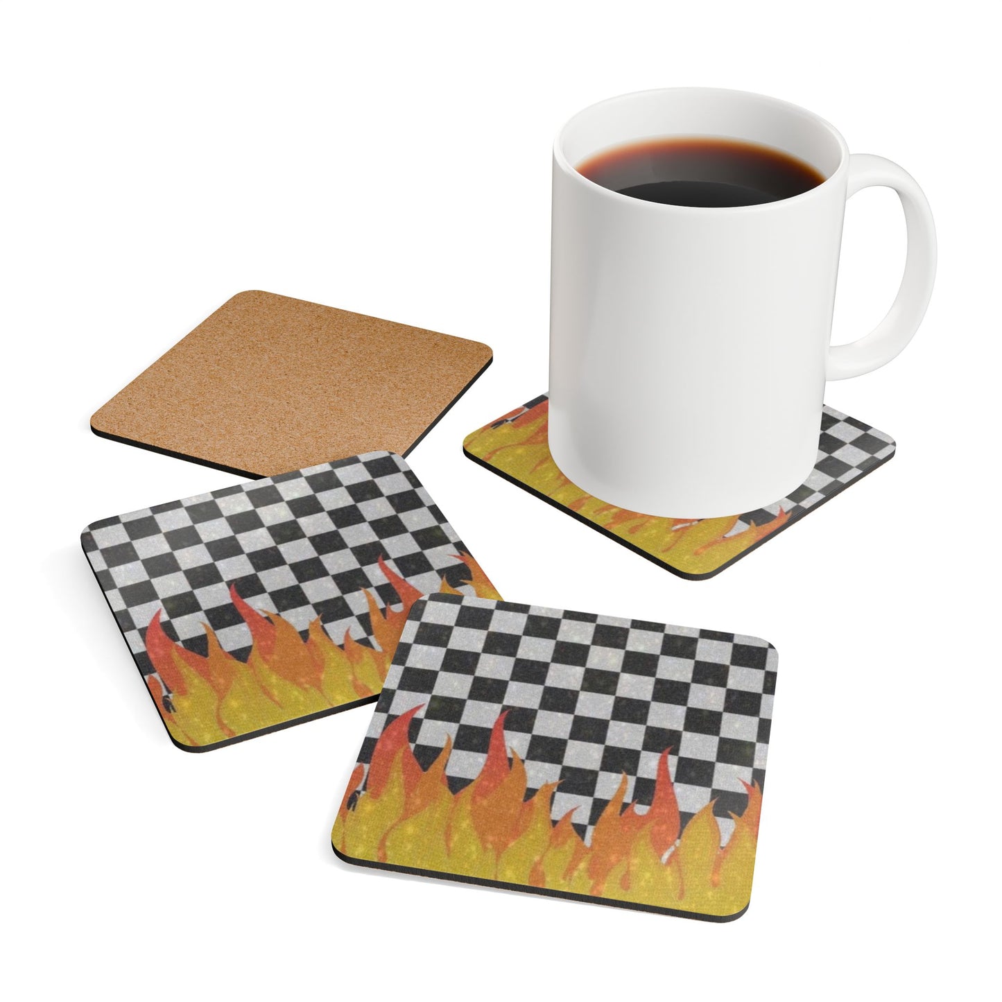 Corkwood Coaster Set