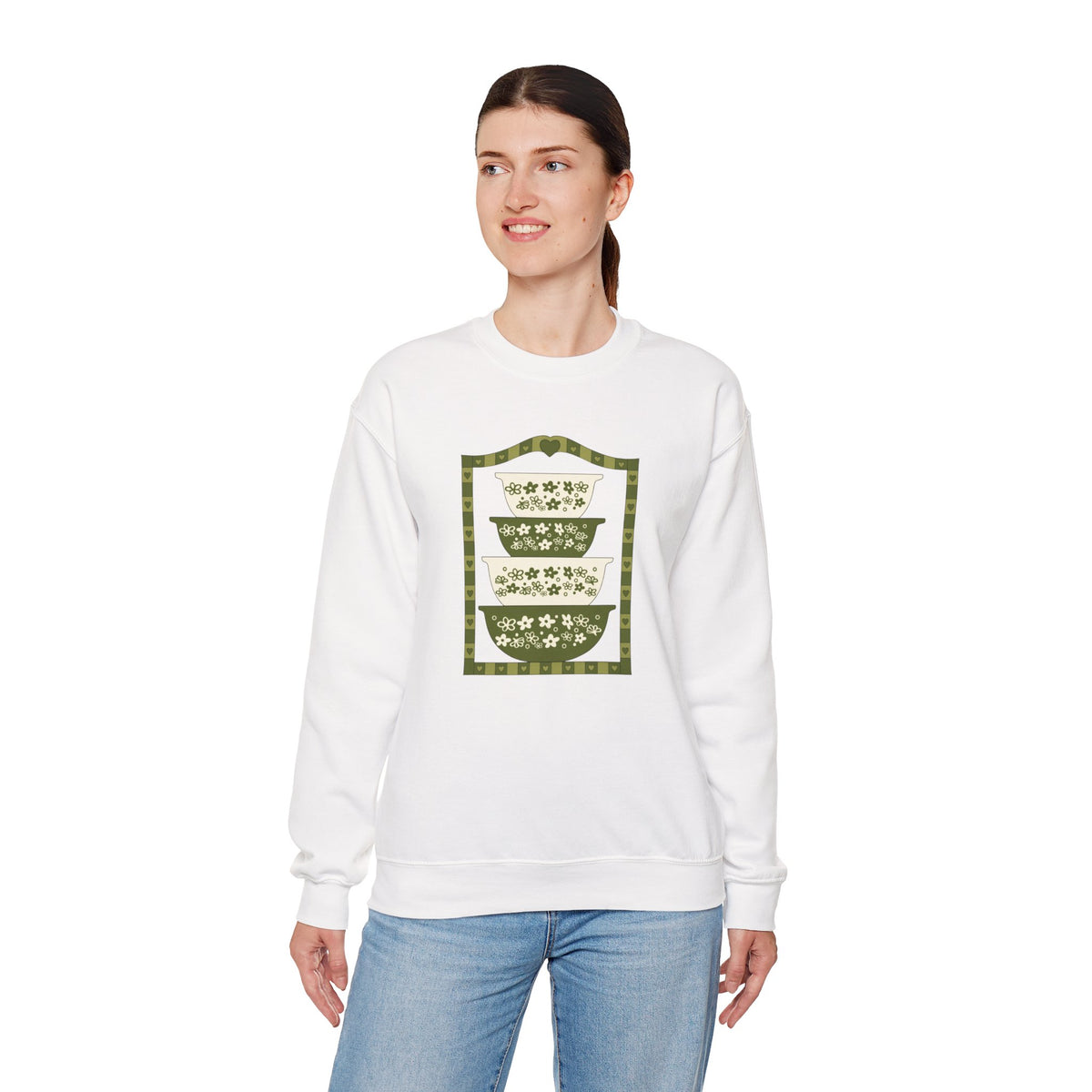 Vintage Dishware Unisex Heavy Blend™ Crewneck Sweatshirt