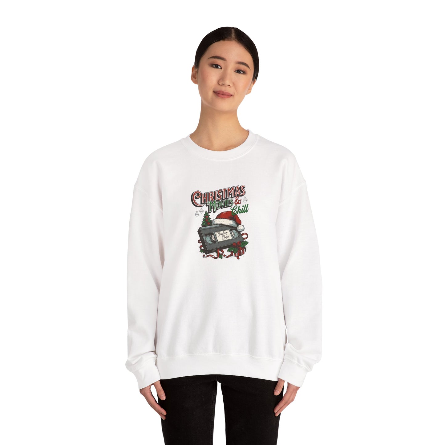 Christmas Movies & Chill Heavy Blend™ Crewneck Sweatshirt