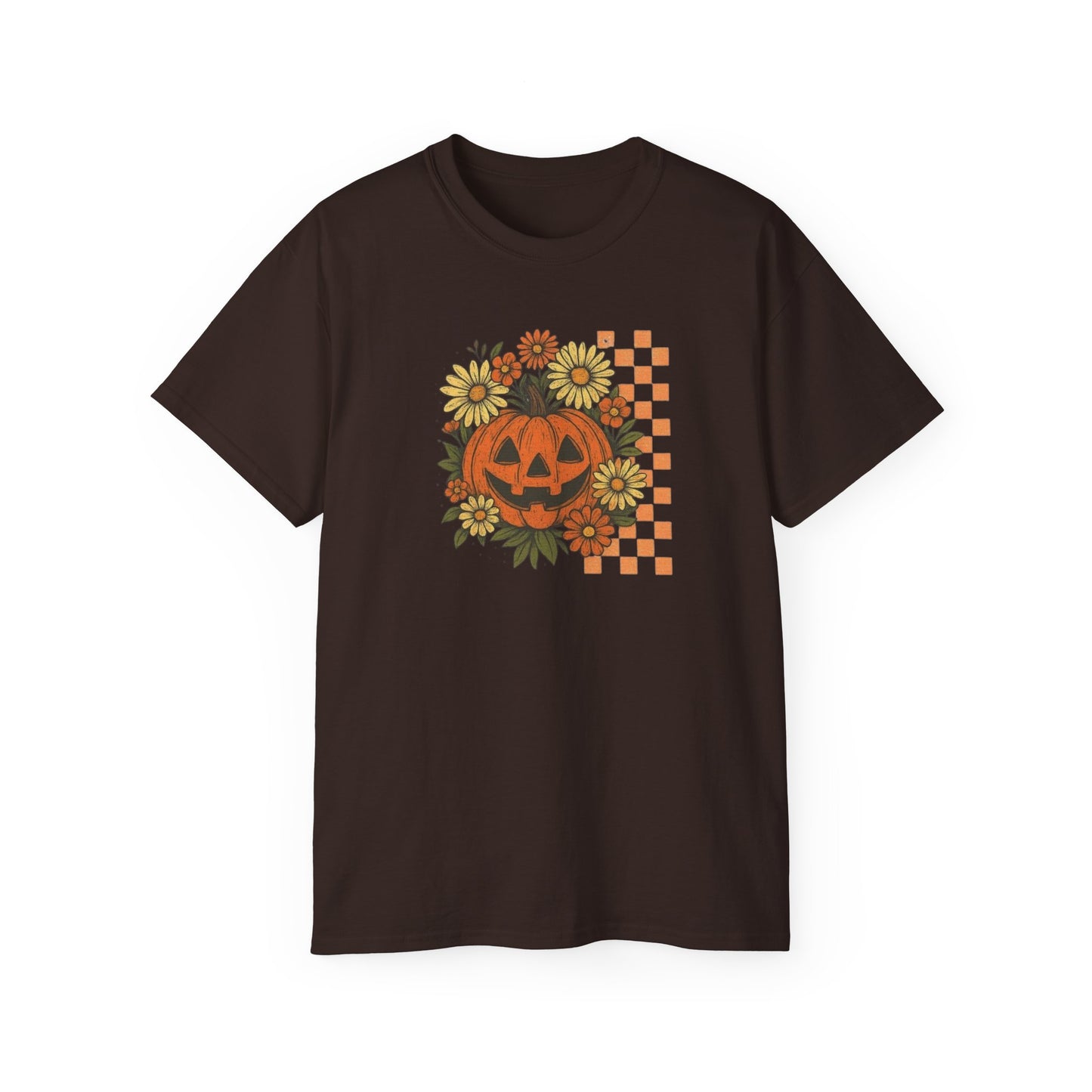 Checkered Jack O' Lantern Ultra Cotton Tee