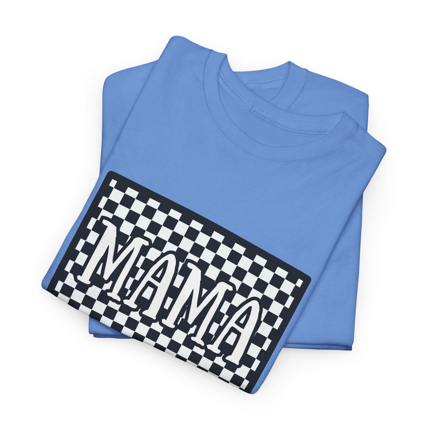 Checkered 'MAMA' Heavy Cotton Tee