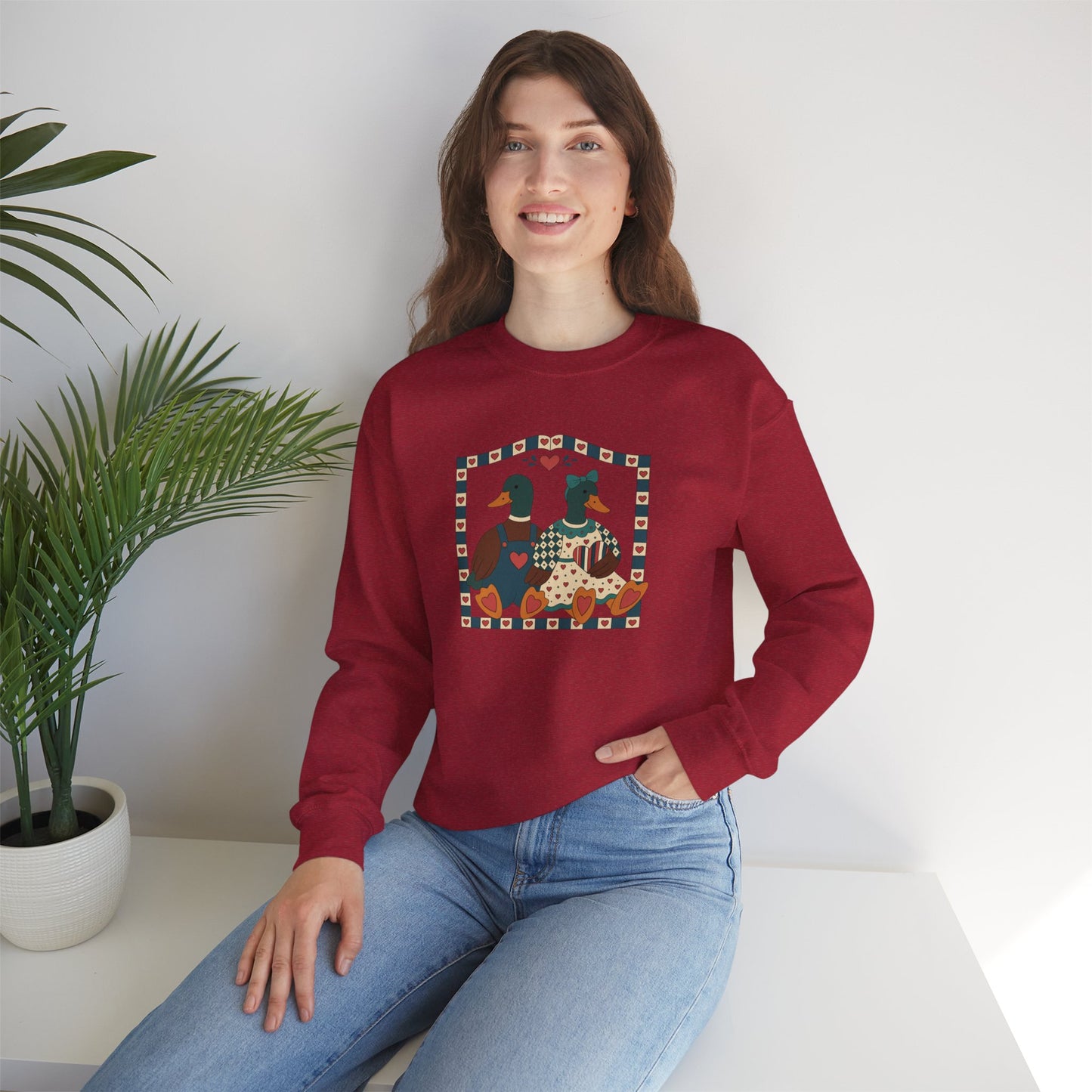 Vintage Geese Unisex Heavy Blend™ Crewneck Sweatshirt