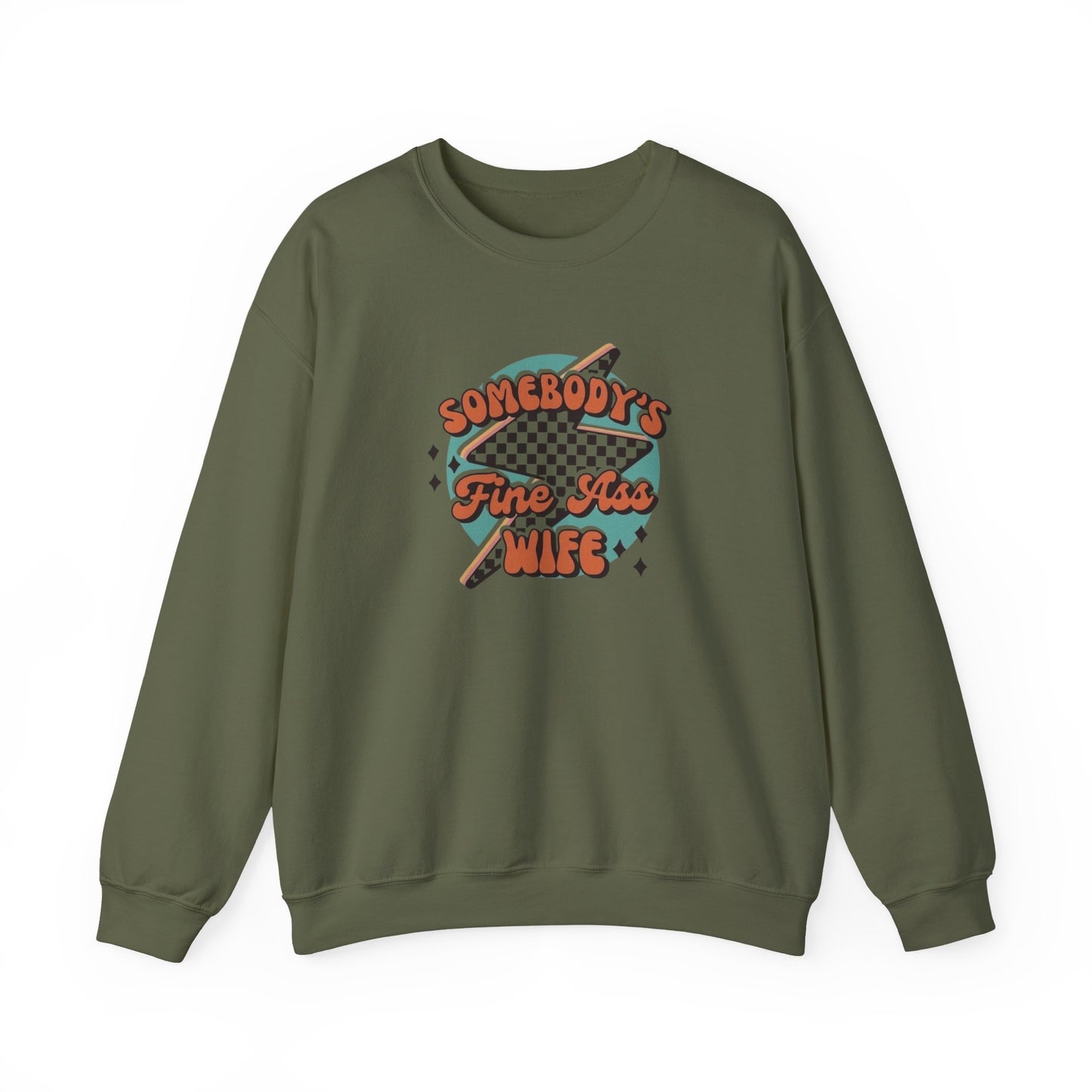 Somebody's Fine A** Wife Heavy Blend™ Crewneck Sweatshirt