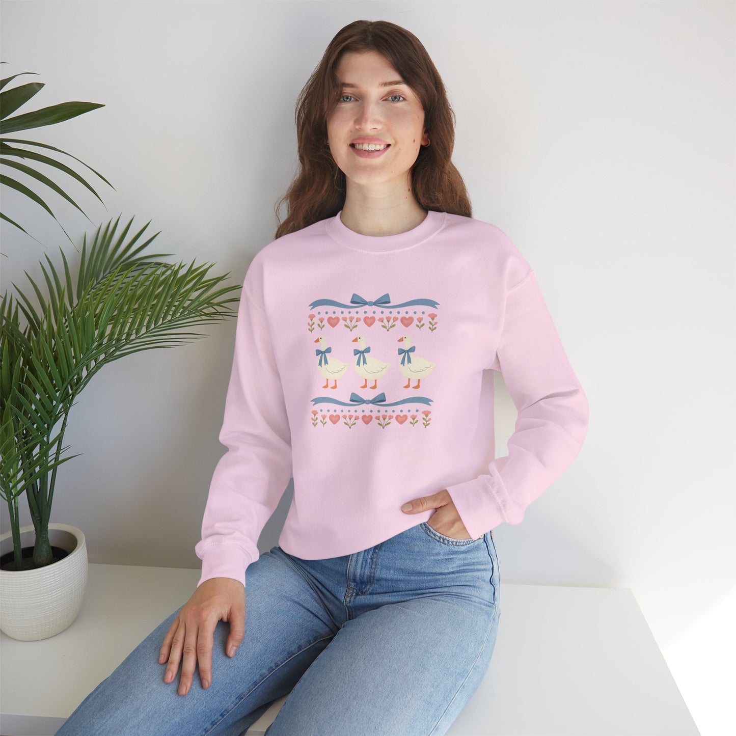 Vintage Geese Unisex Heavy Blend™ Crewneck Sweatshirt