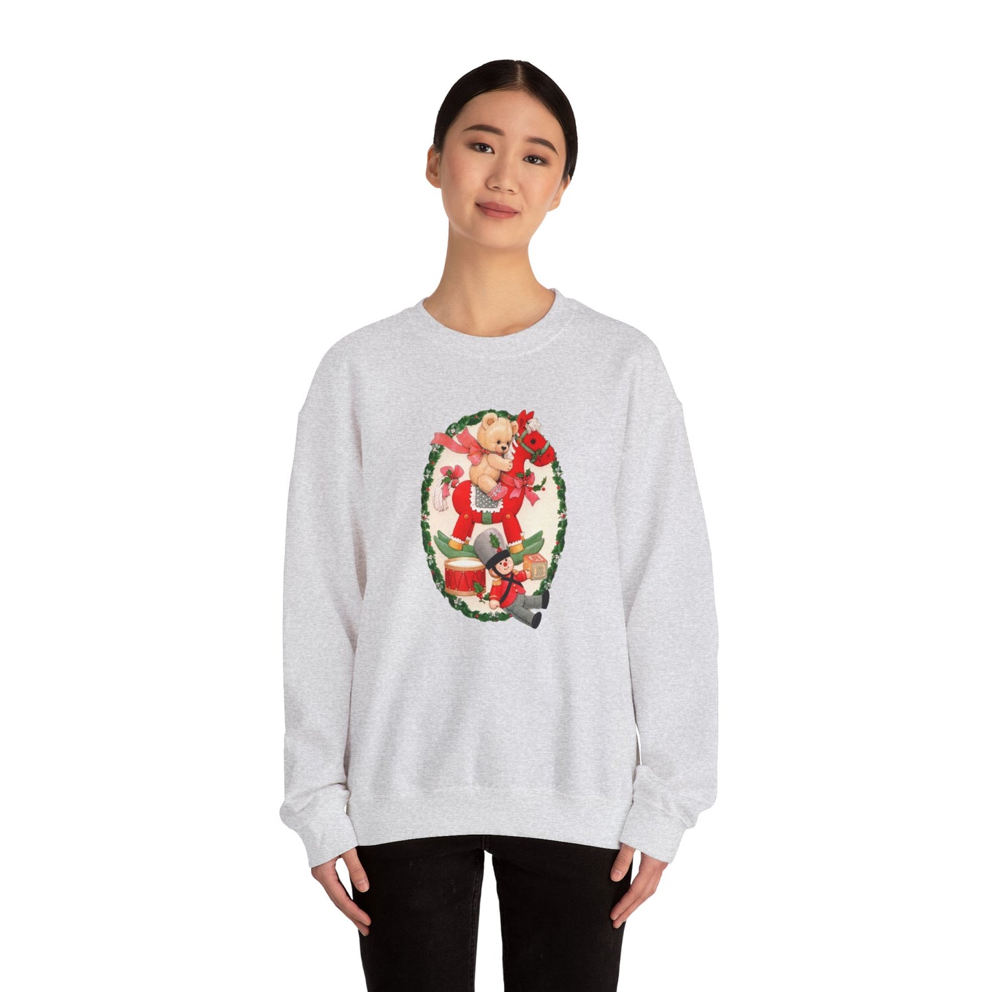 Vintage Christmas Toys Unisex Heavy Blend™ Crewneck Sweatshirt